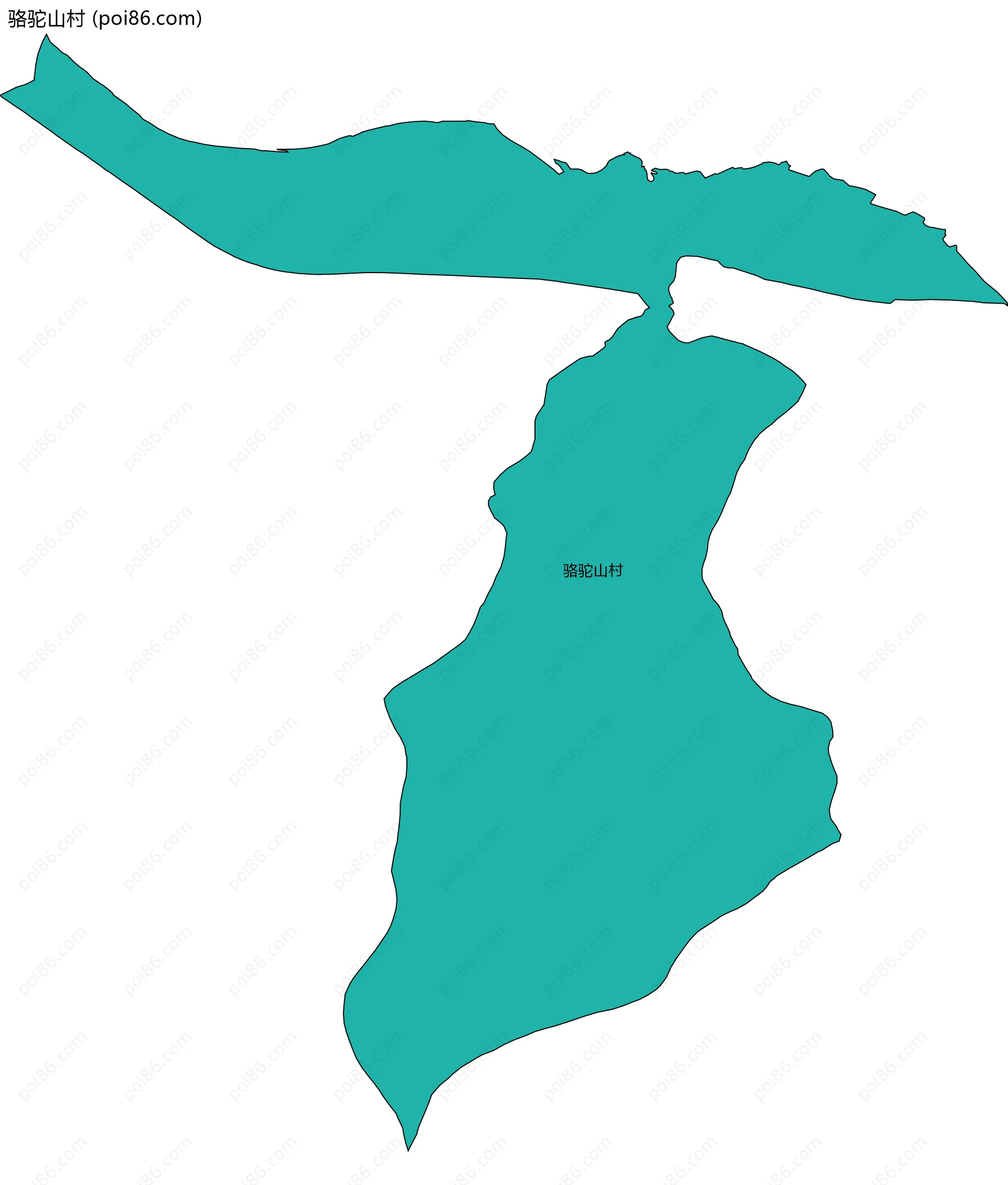 骆驼山村边界地图