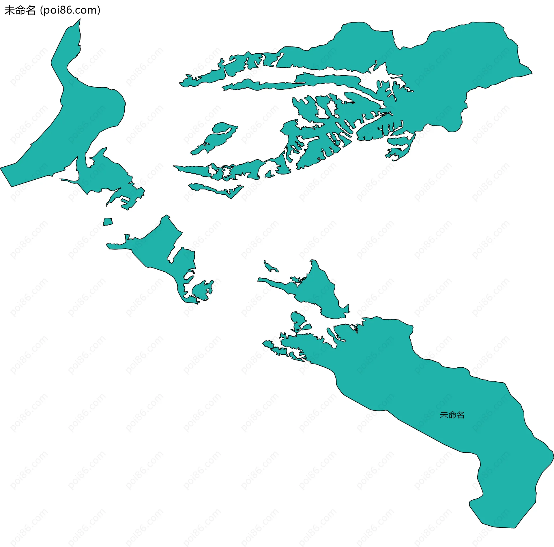 未命名边界地图