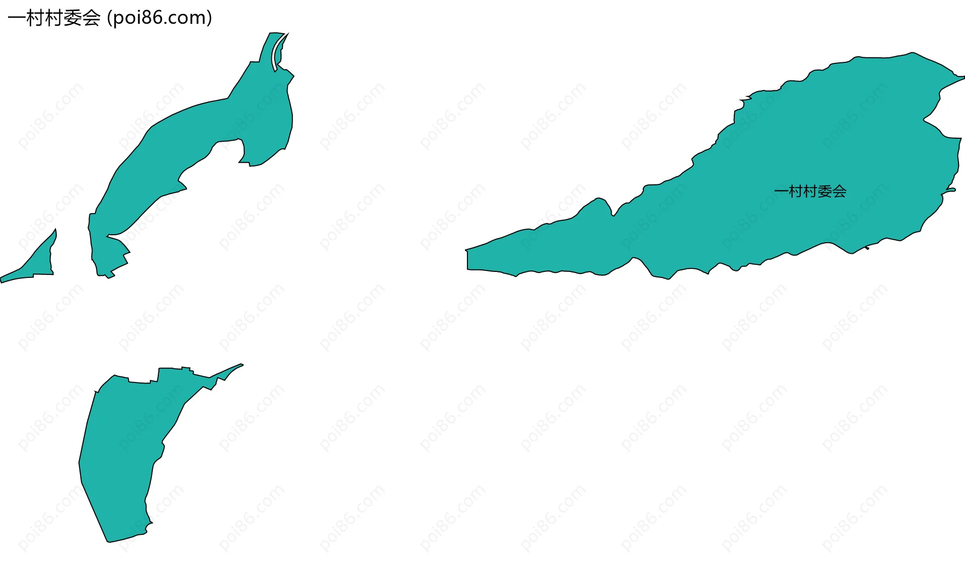 一村村委会边界地图