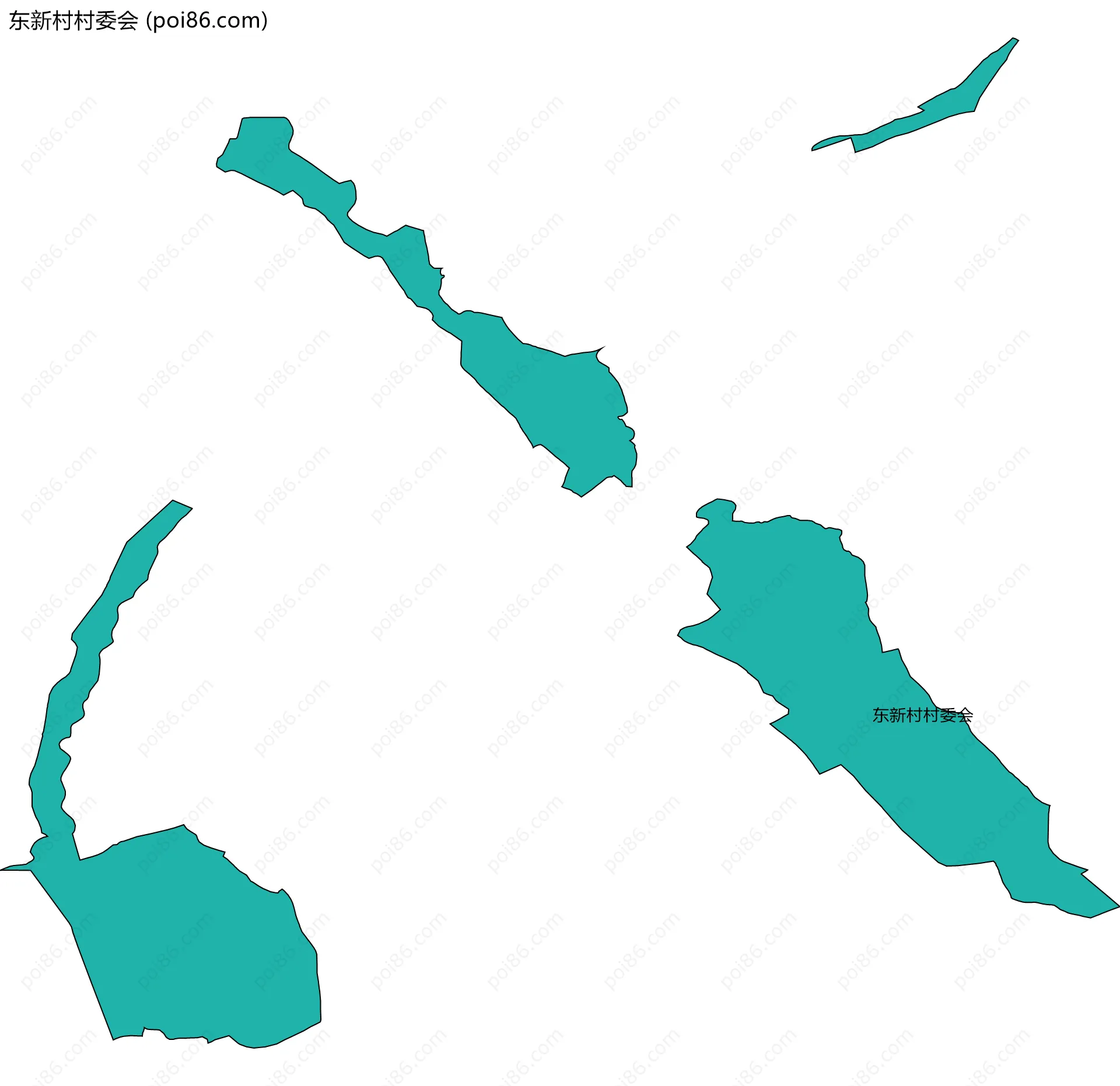 东新村村委会边界地图