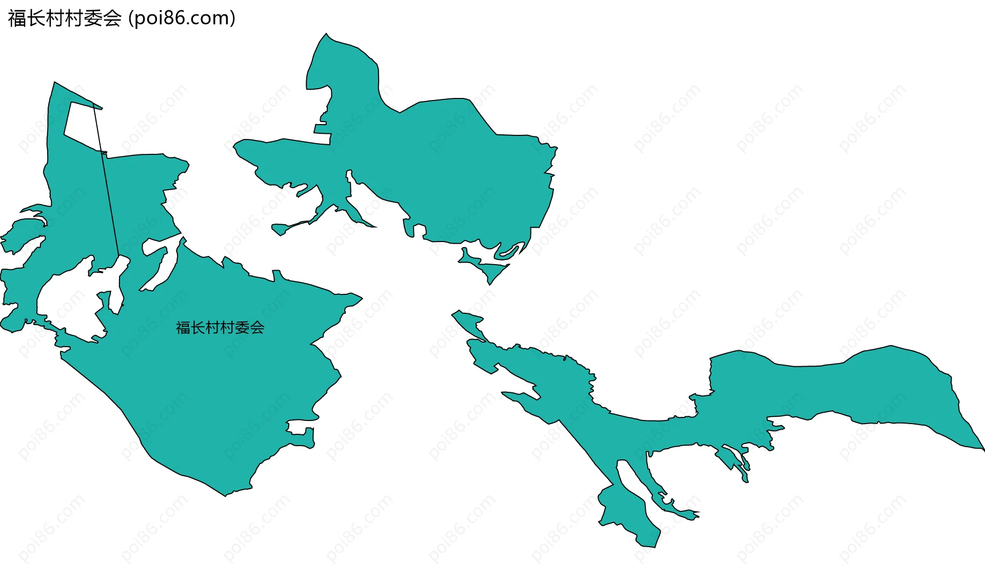 福长村村委会边界地图