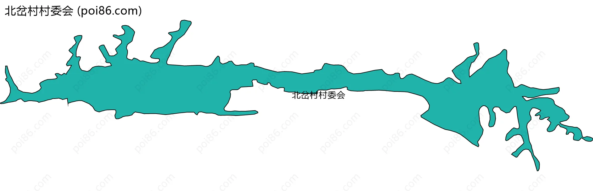 北岔村村委会边界地图