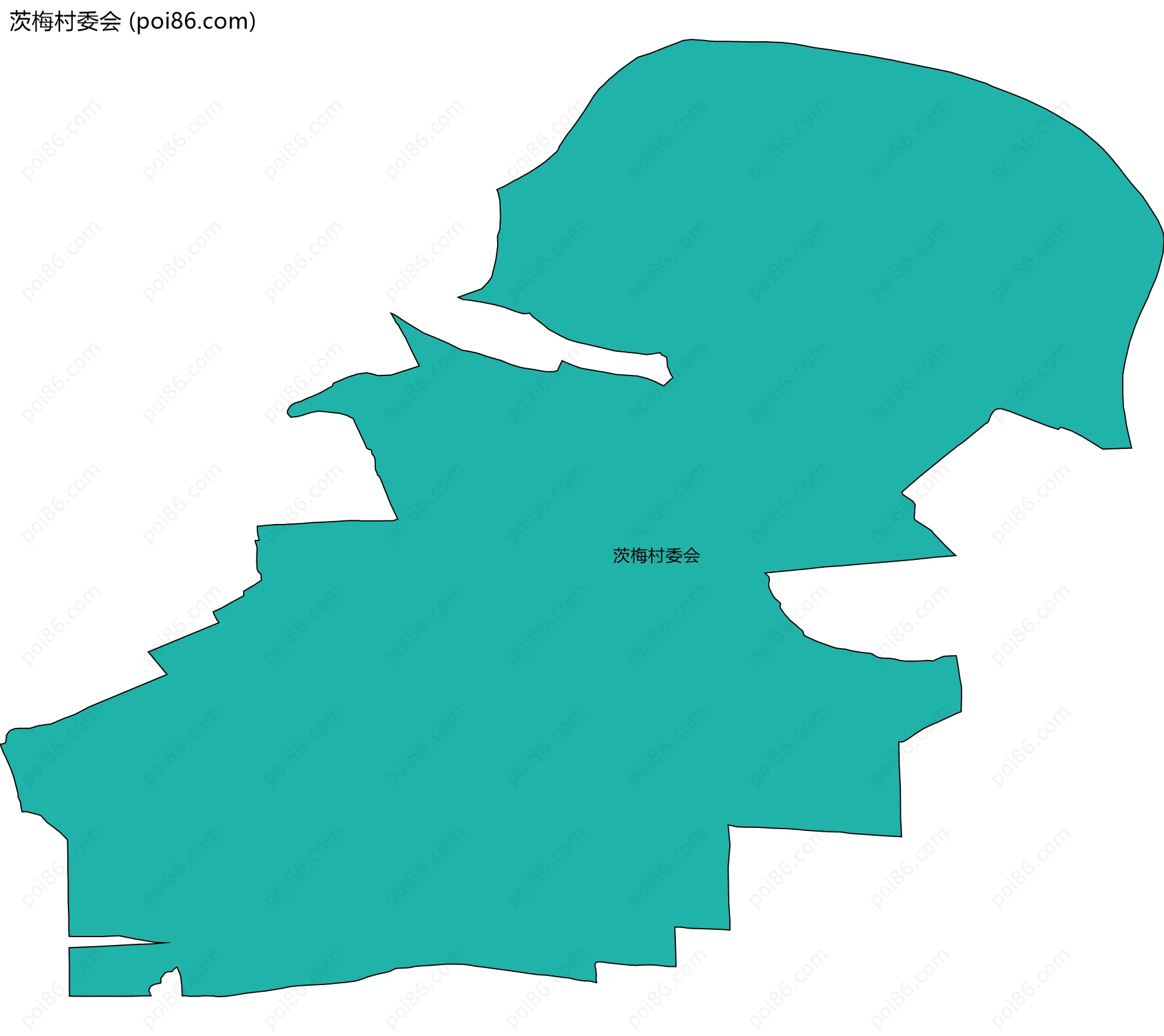 茨梅村委会边界地图