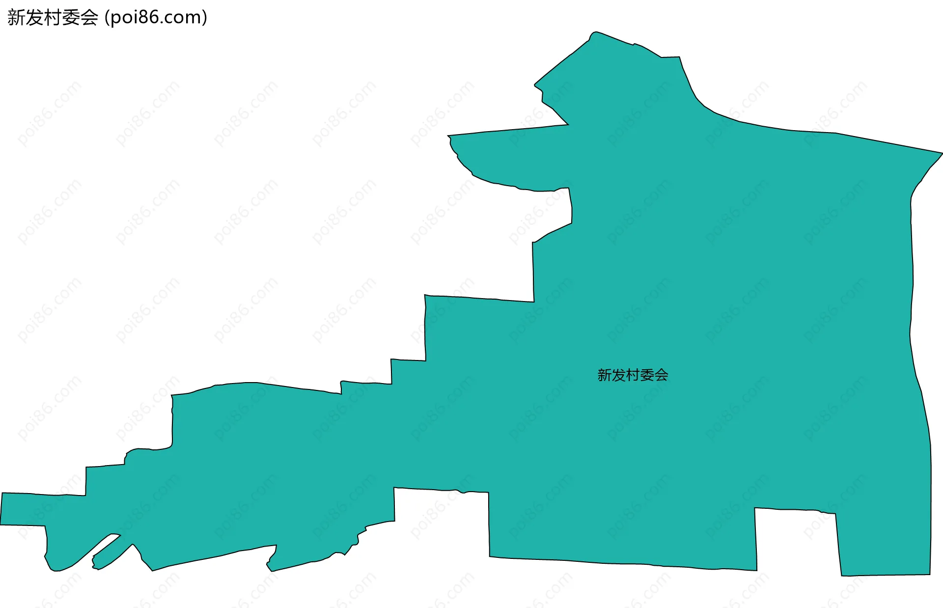 新发村委会边界地图