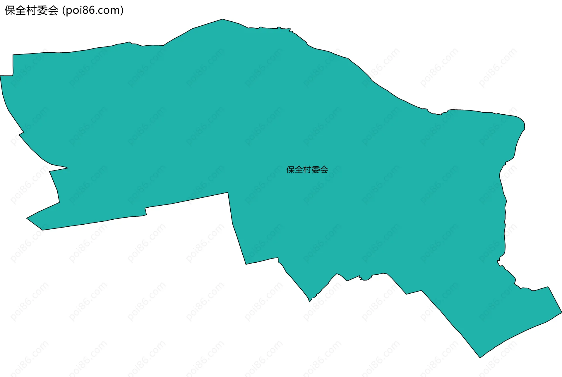 保全村委会边界地图