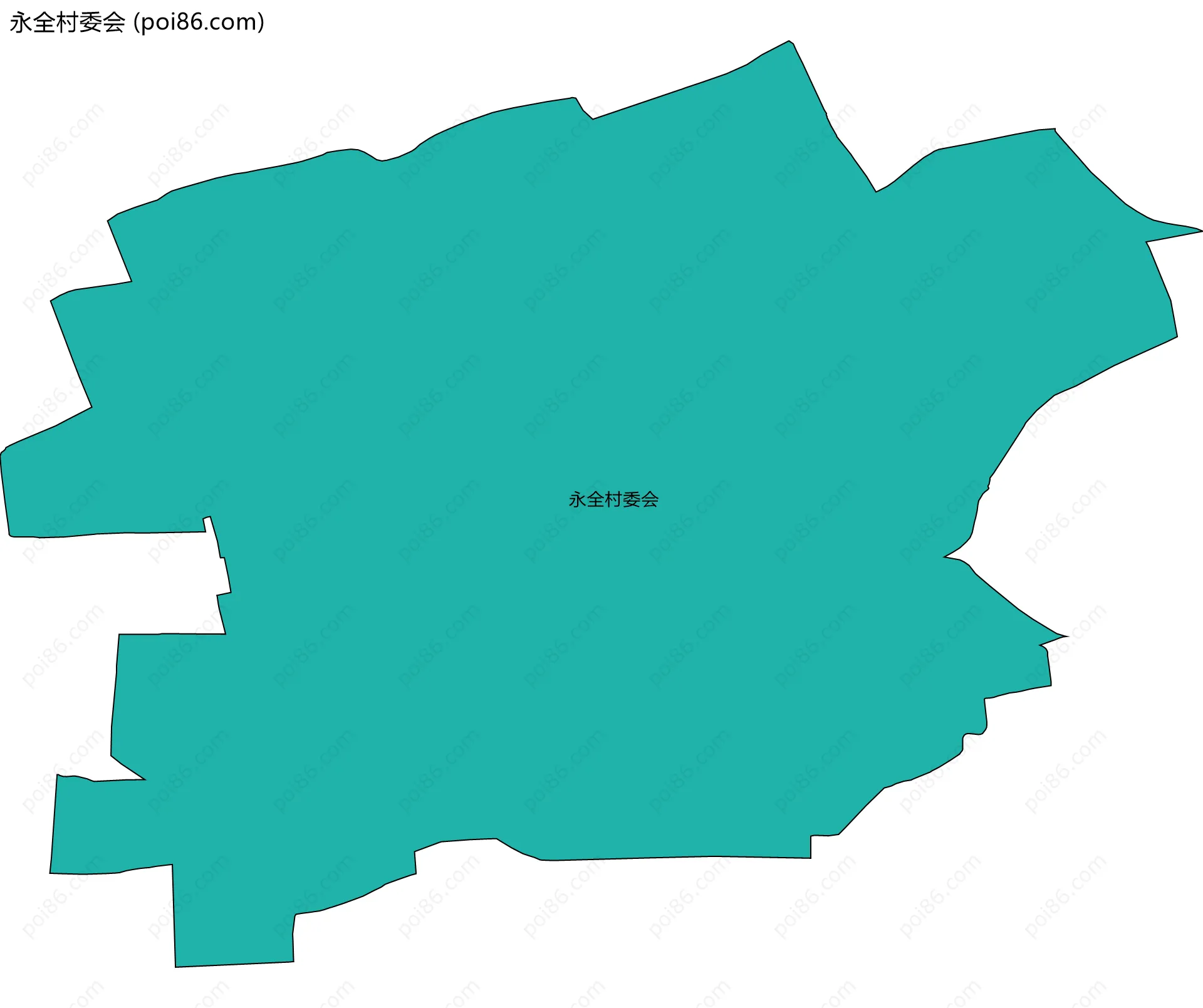 永全村委会边界地图