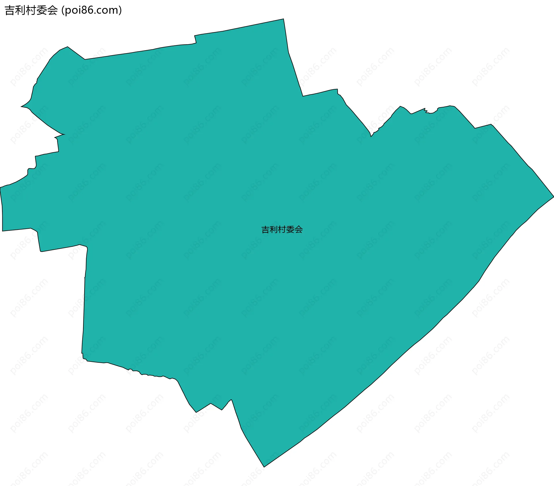 吉利村委会边界地图