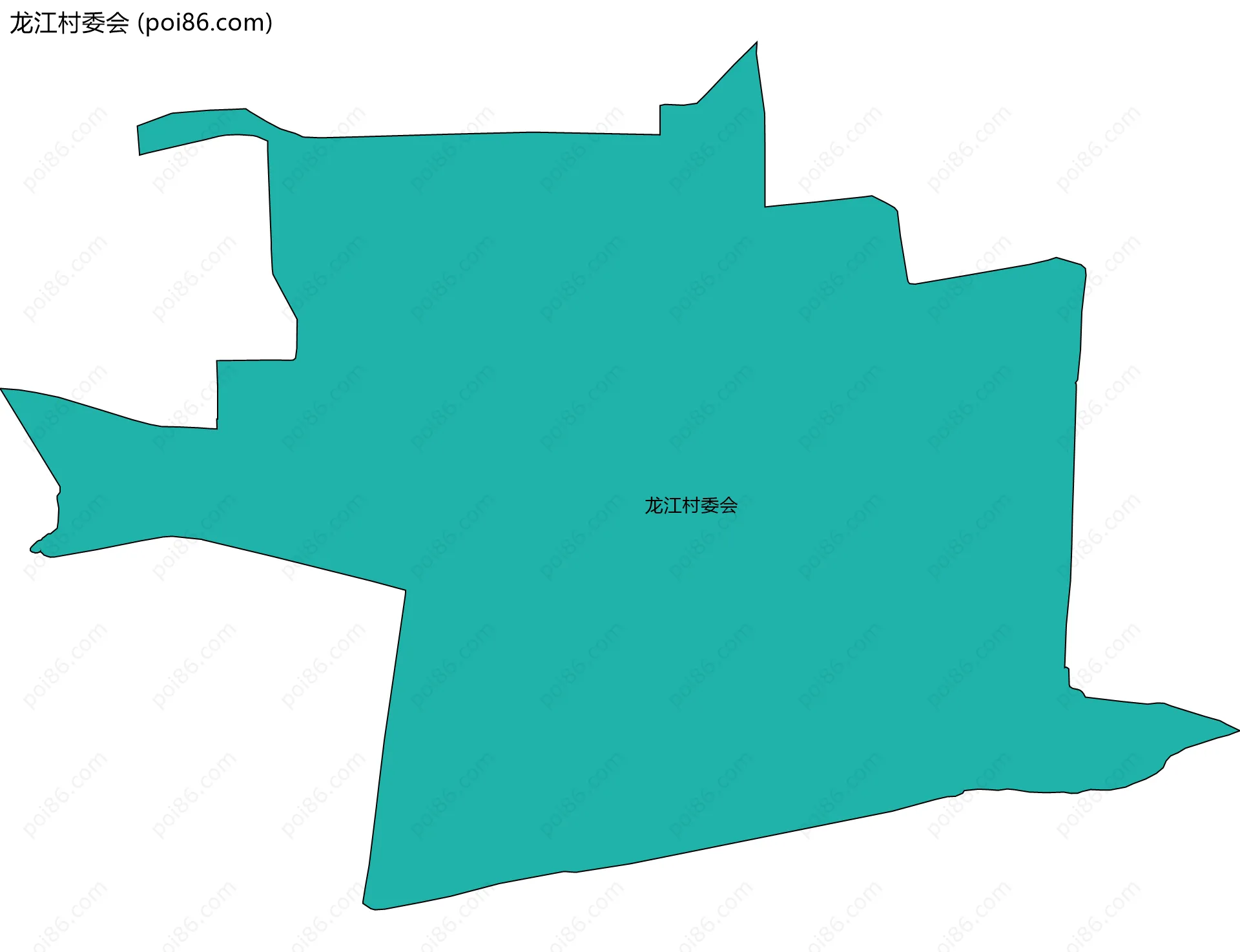 龙江村委会边界地图