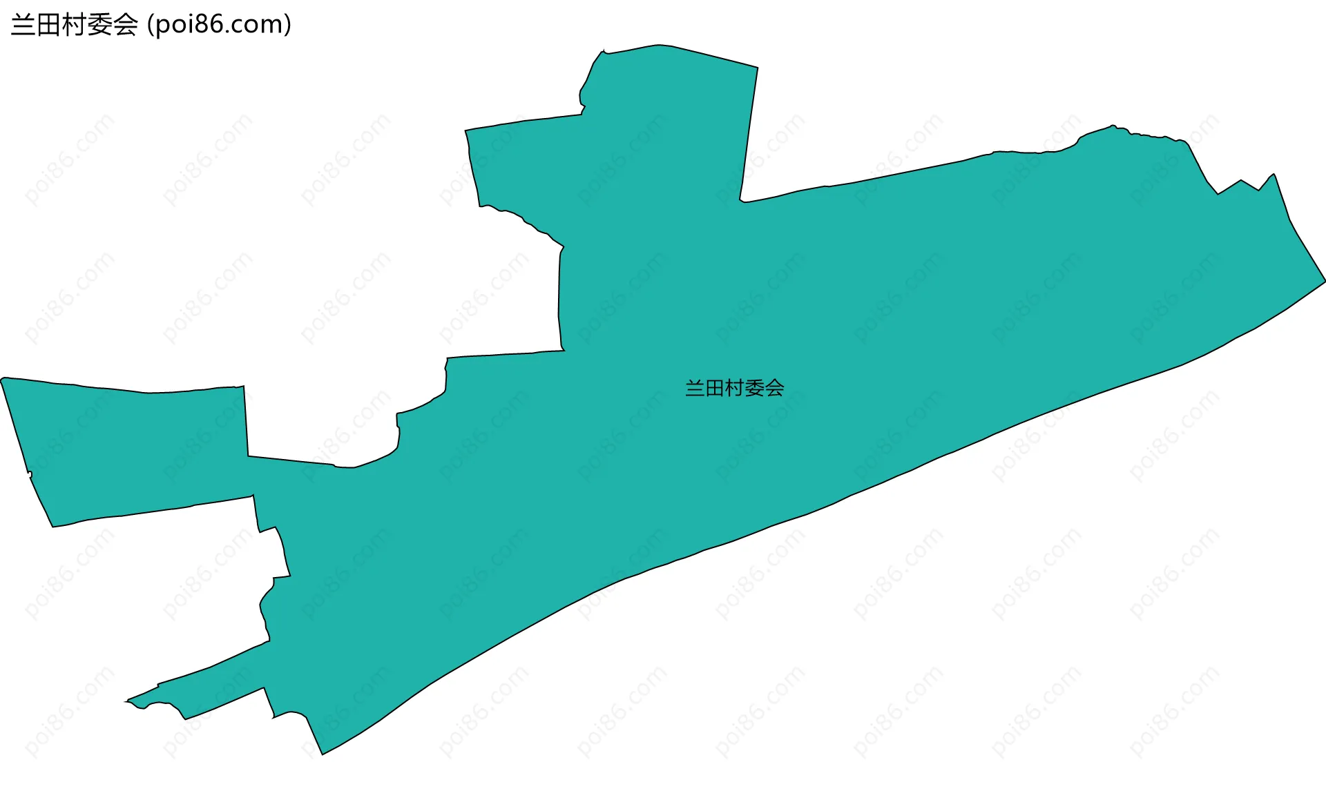 兰田村委会边界地图