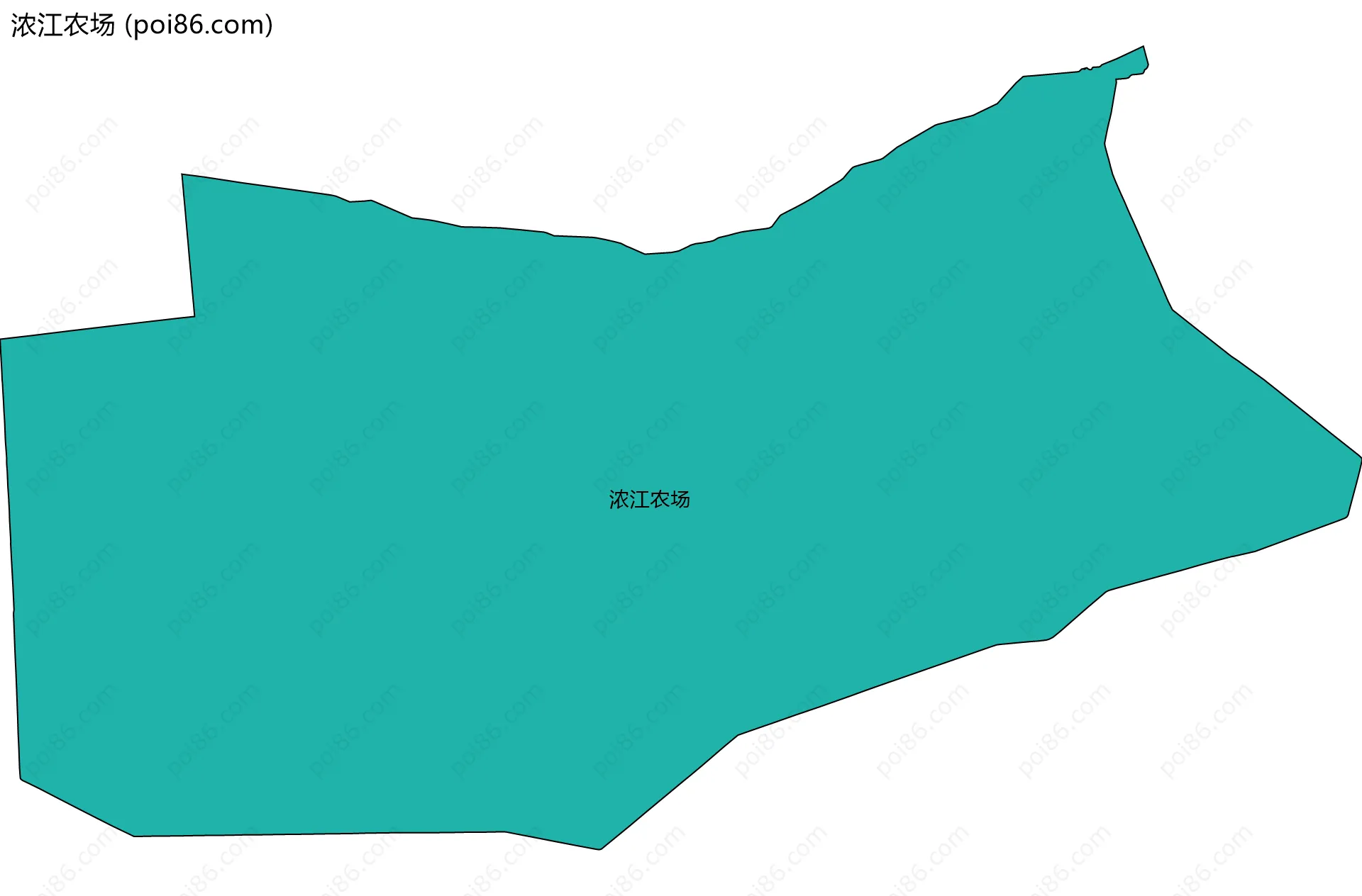 浓江农场边界地图
