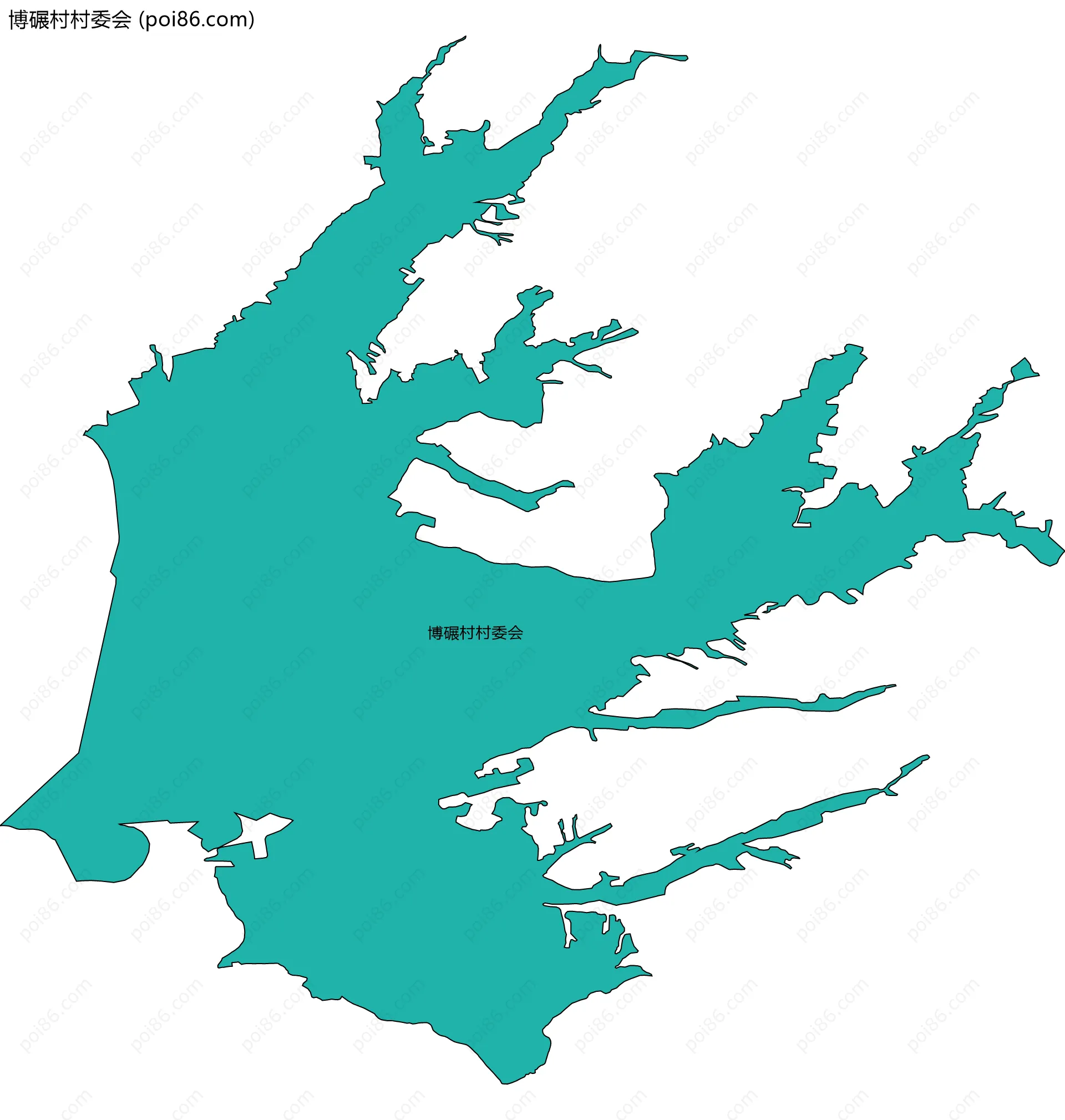 博碾村村委会边界地图