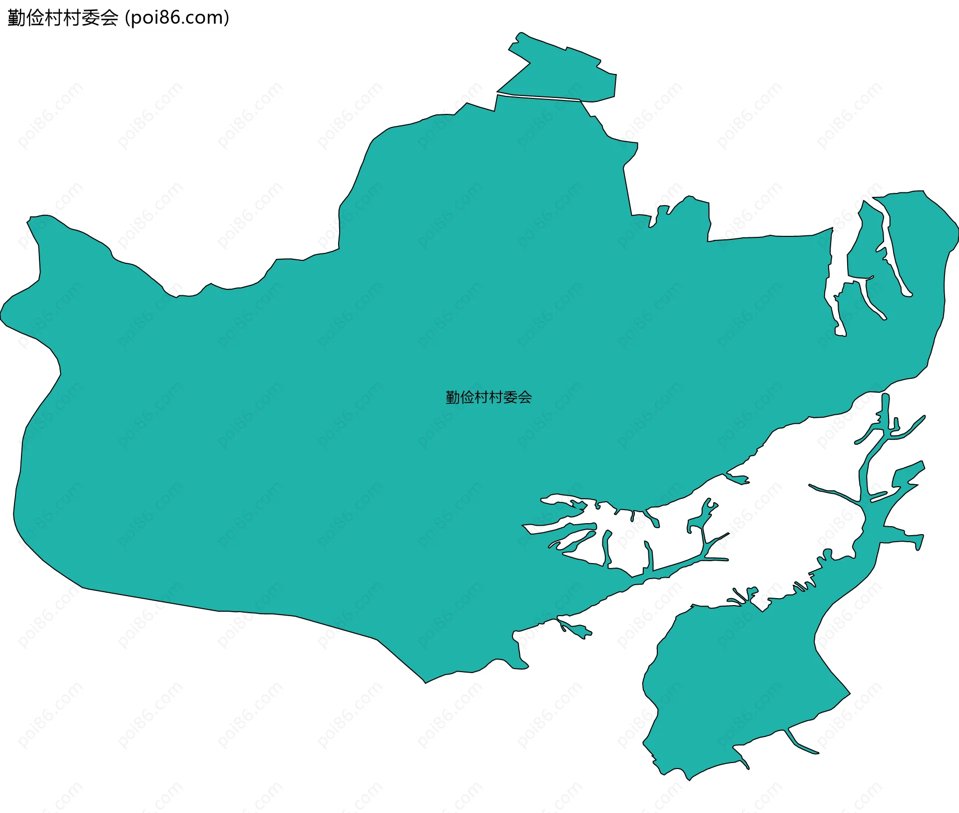 勤俭村村委会边界地图