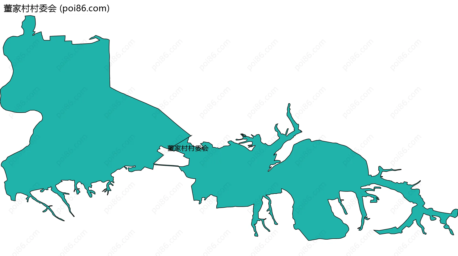 董家村村委会边界地图