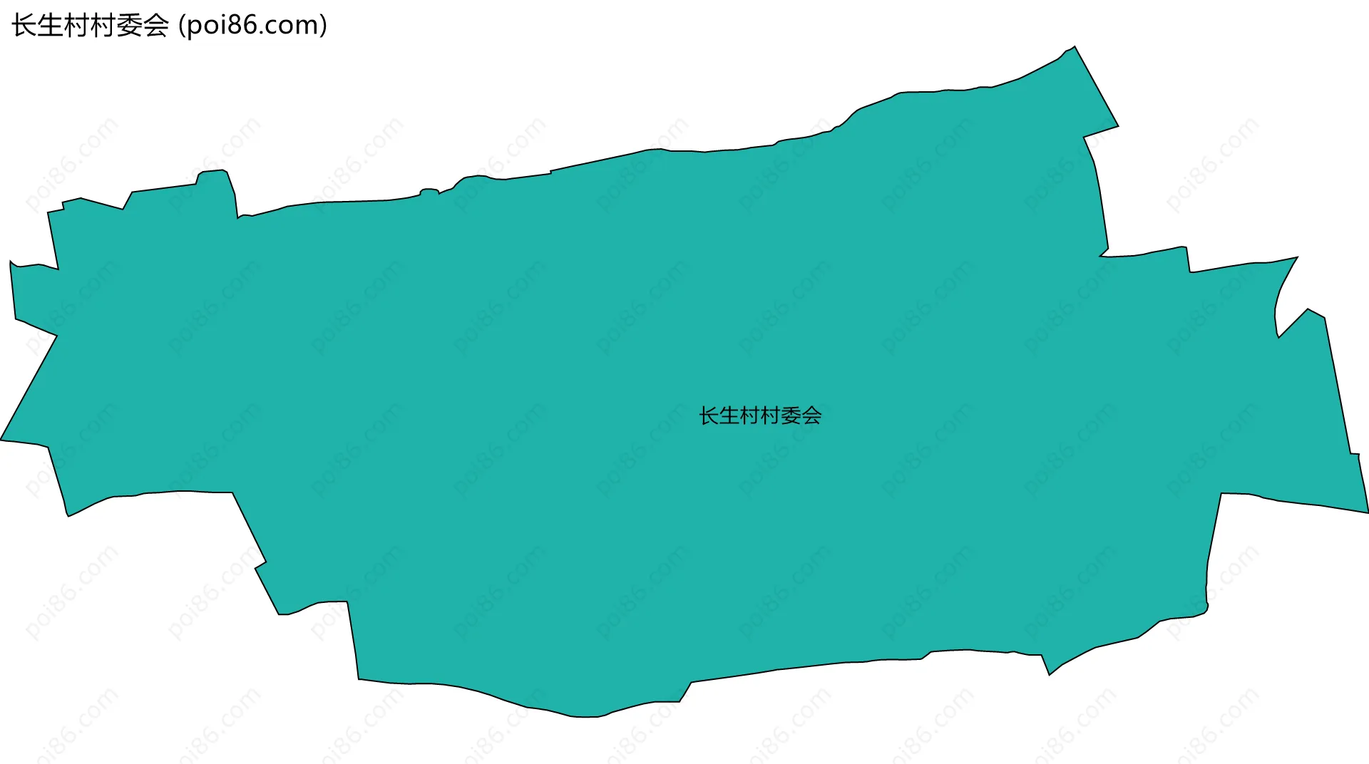 长生村村委会边界地图