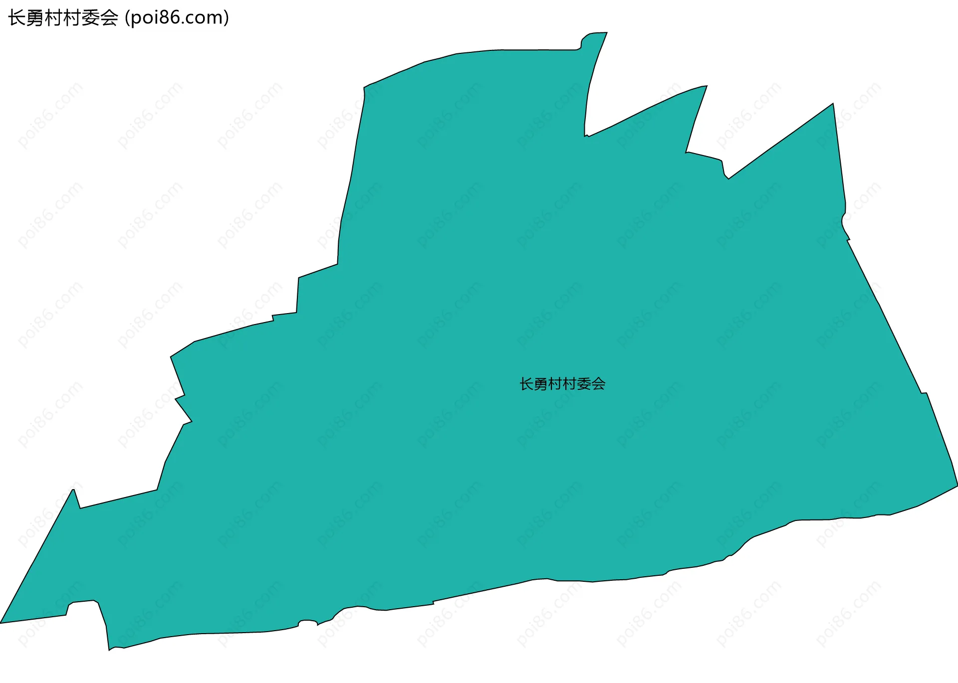 长勇村村委会边界地图