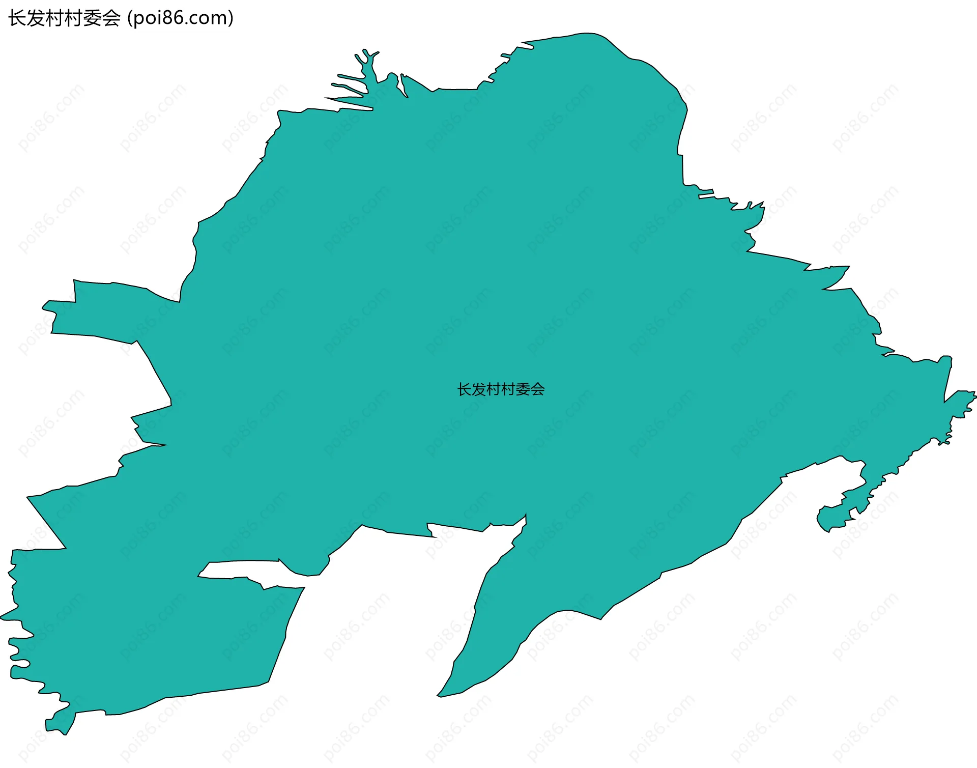 长发村村委会边界地图