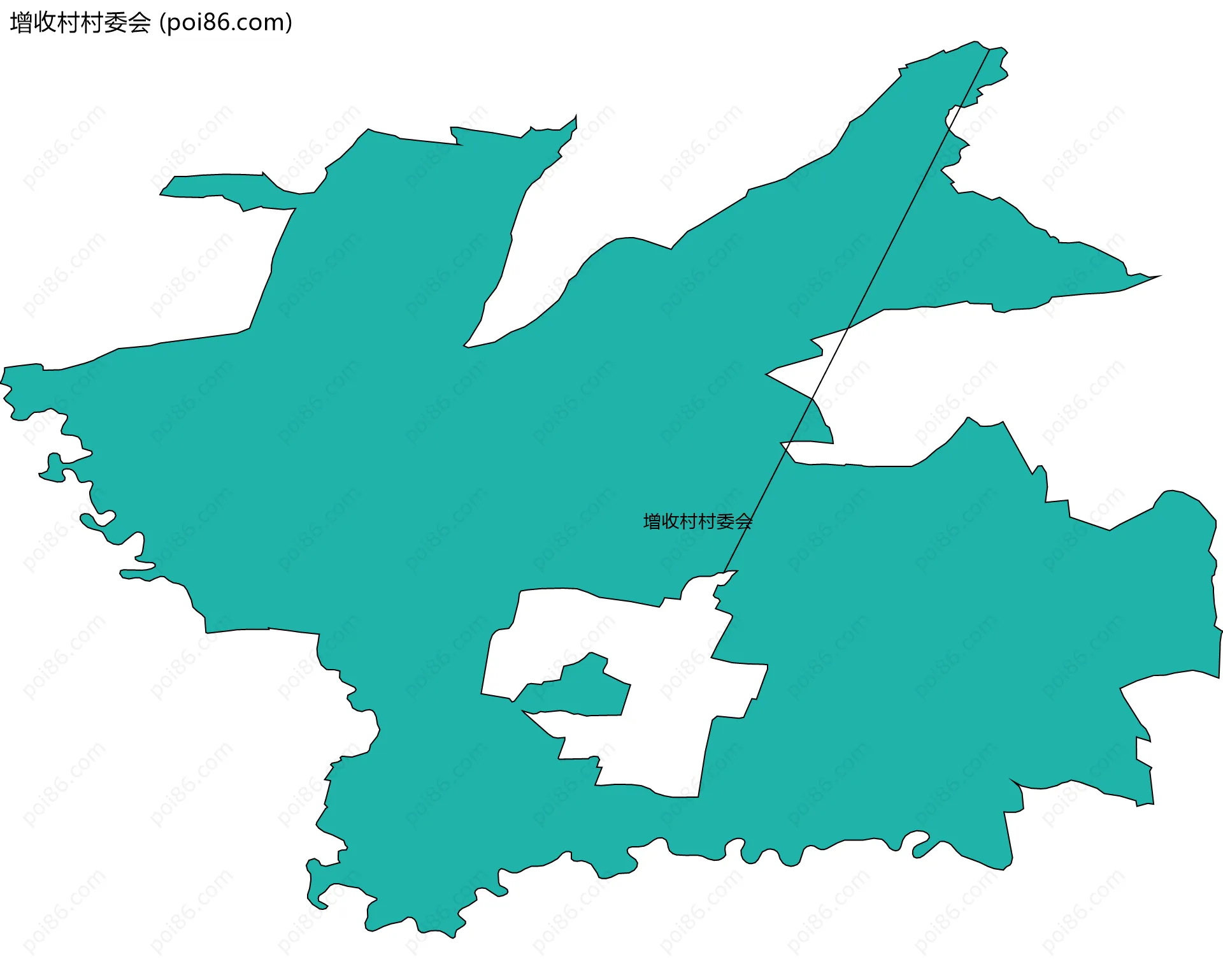 增收村村委会边界地图
