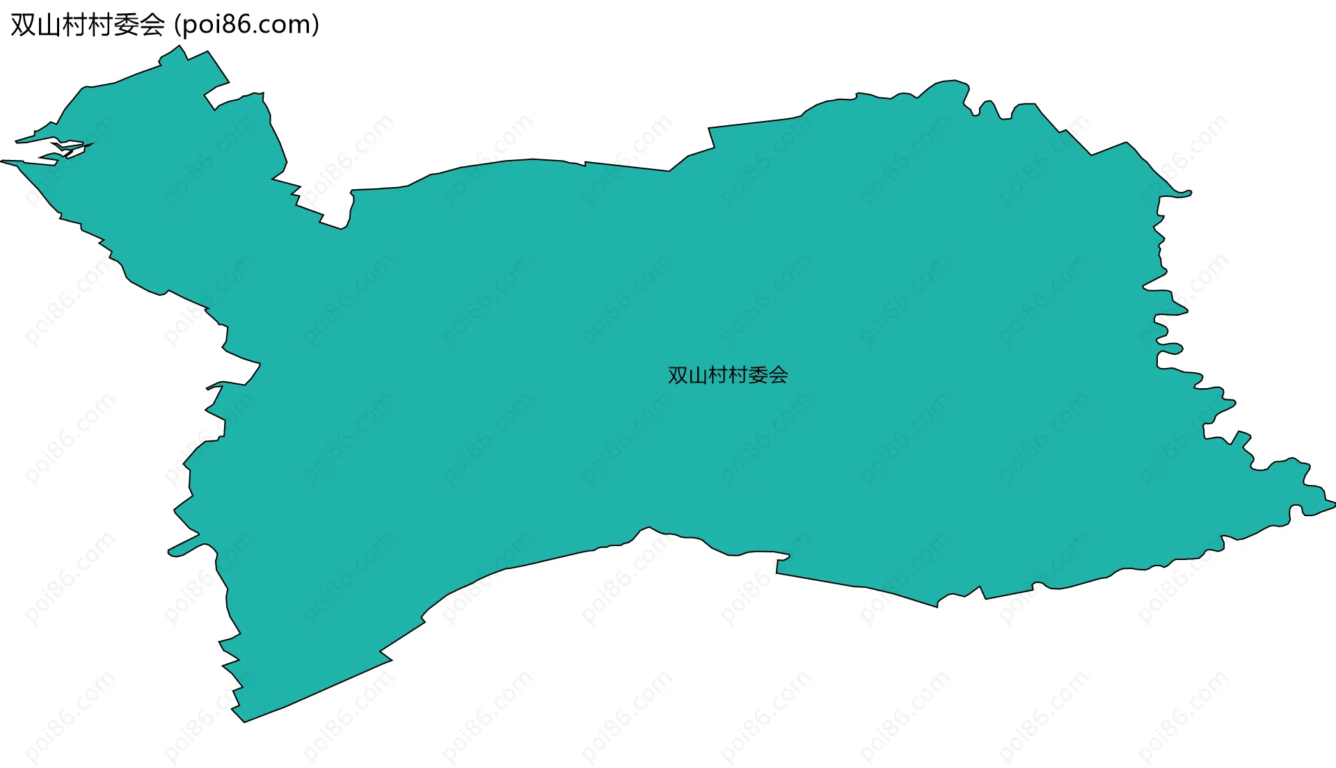 双山村村委会边界地图