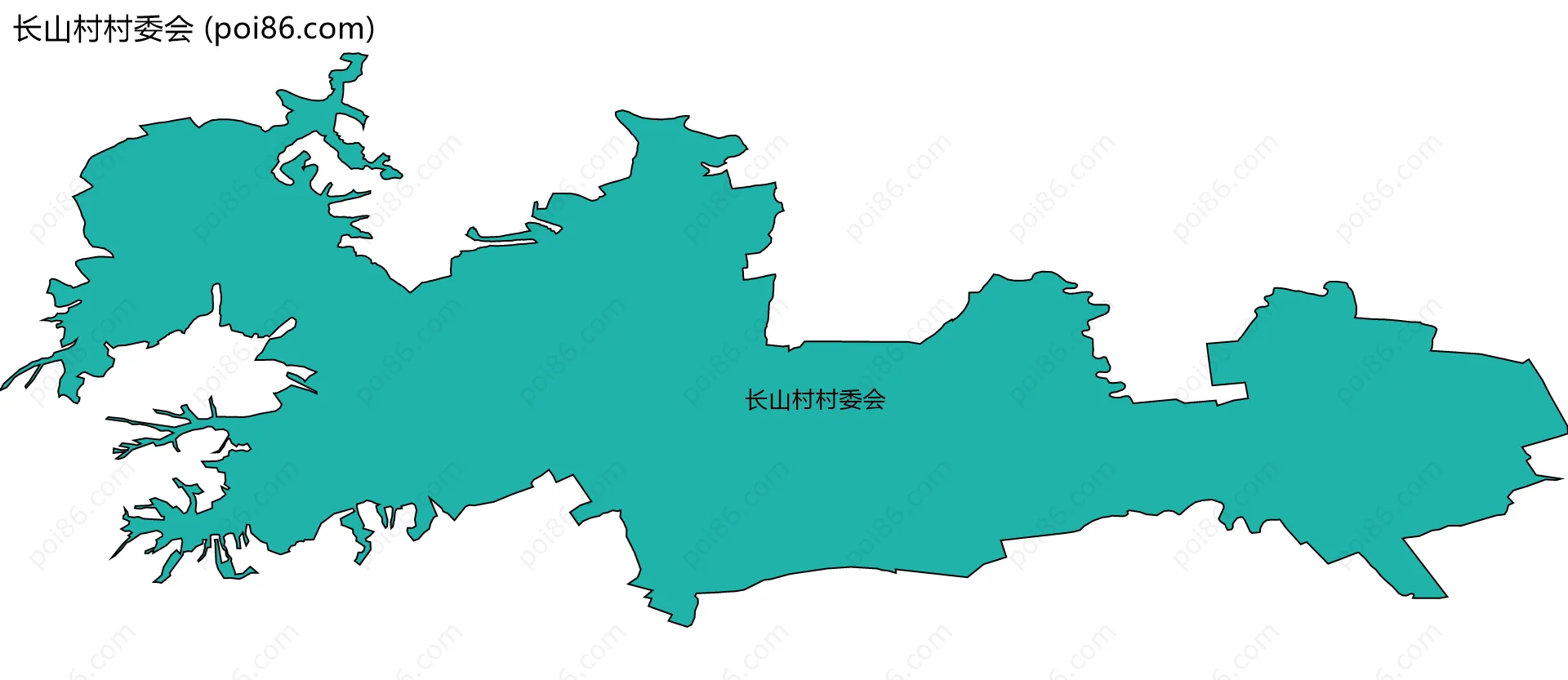 长山村村委会边界地图