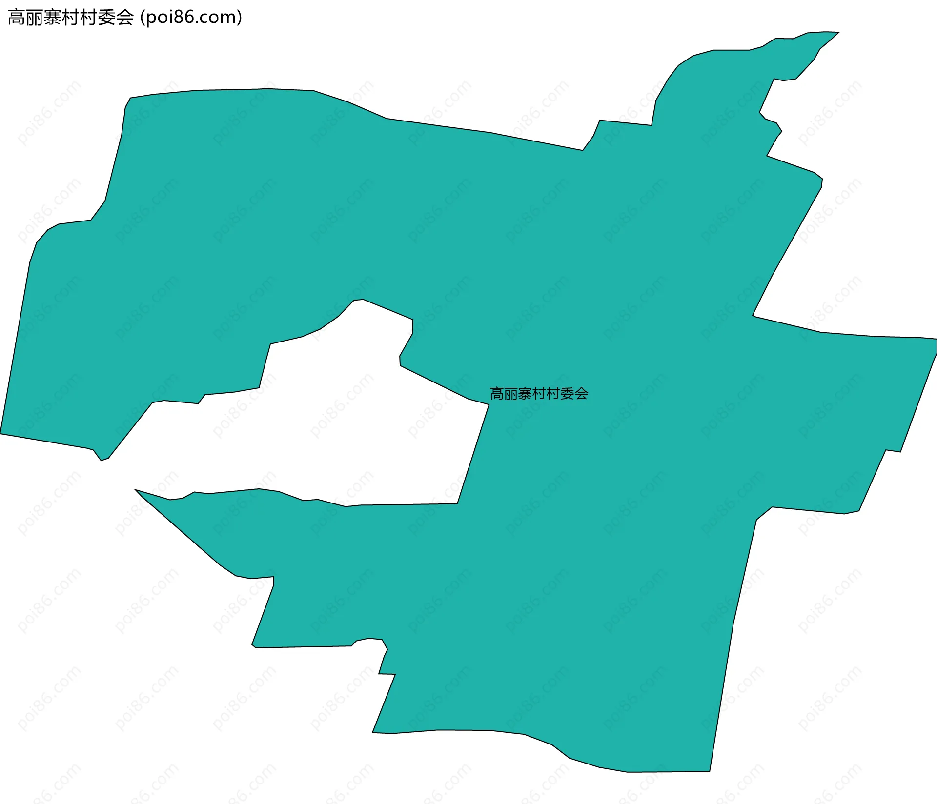 高丽寨村村委会边界地图