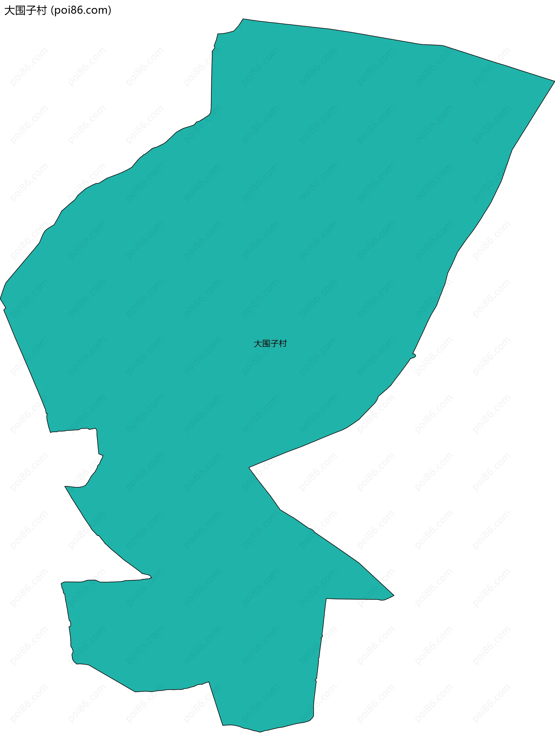 大围子村边界地图