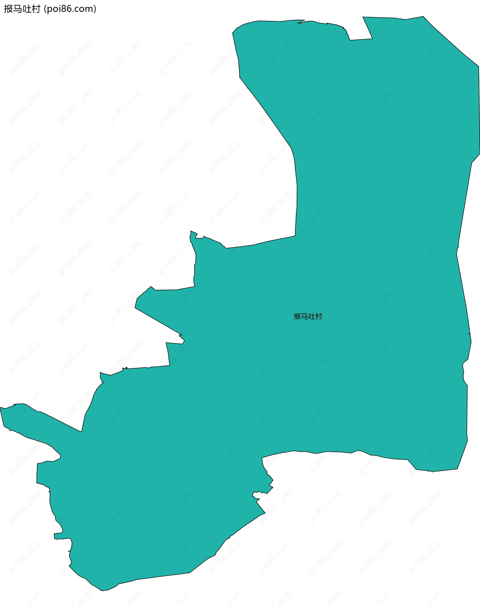 报马吐村边界地图