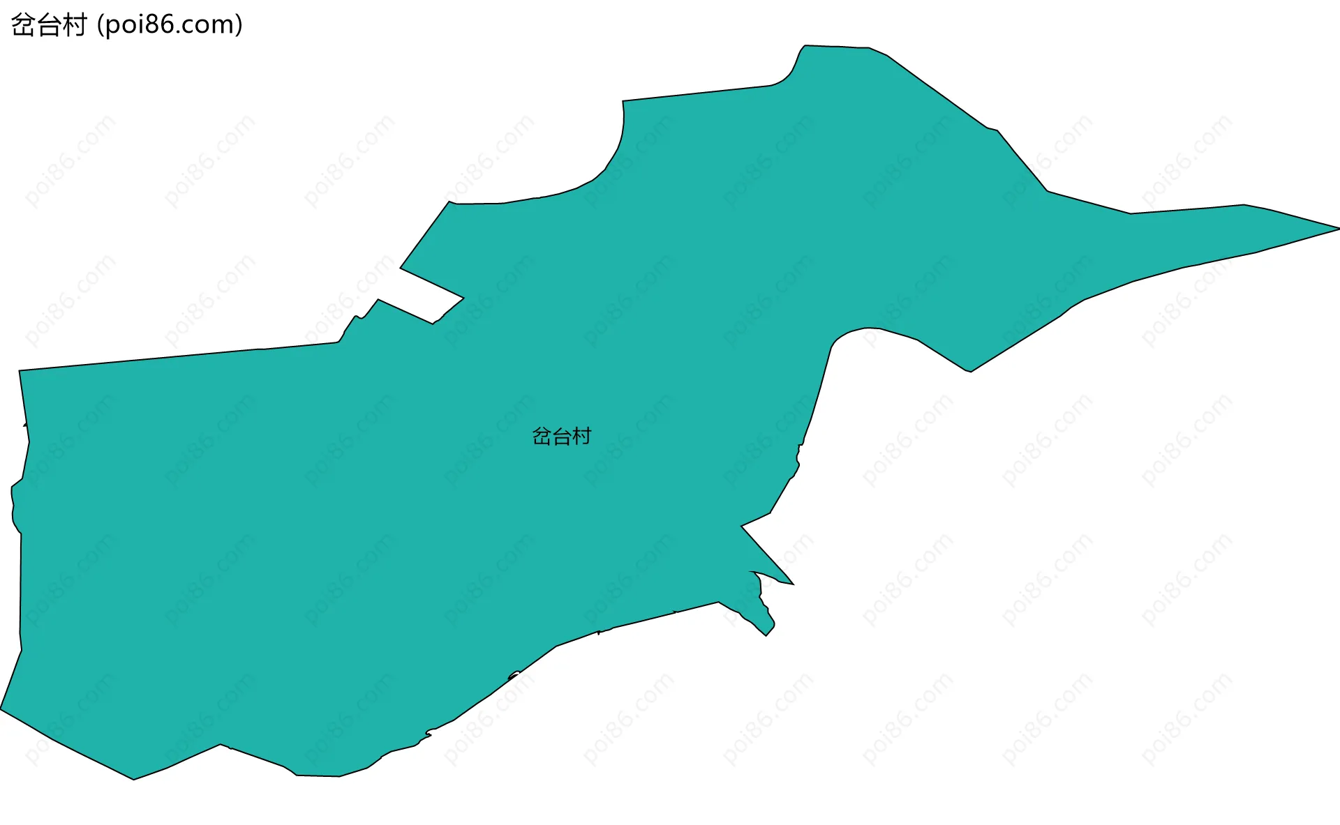 岔台村边界地图