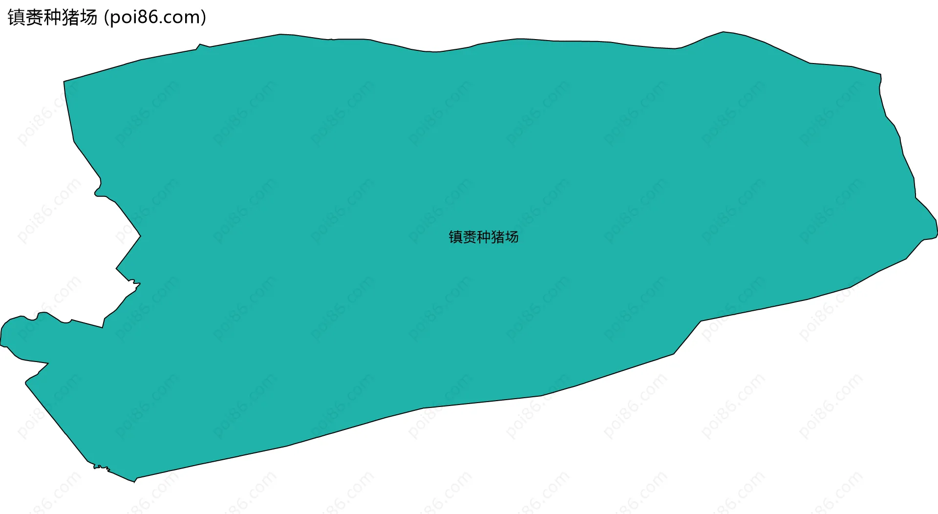 镇赉种猪场边界地图