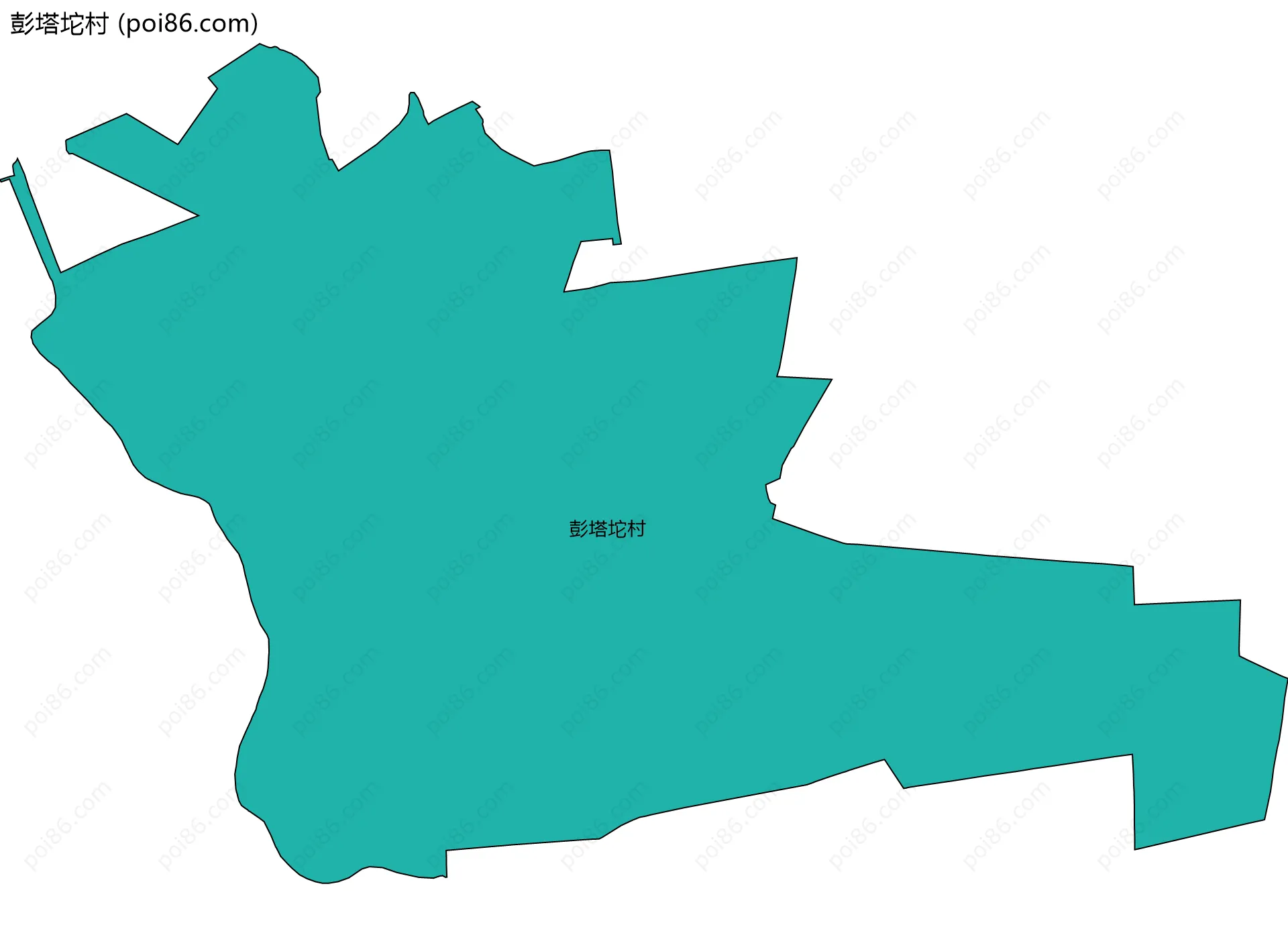 彭塔坨村边界地图