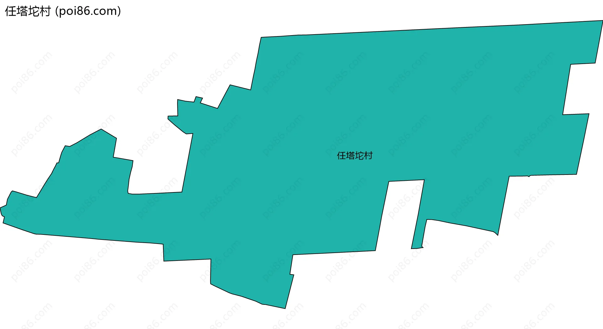 任塔坨村边界地图