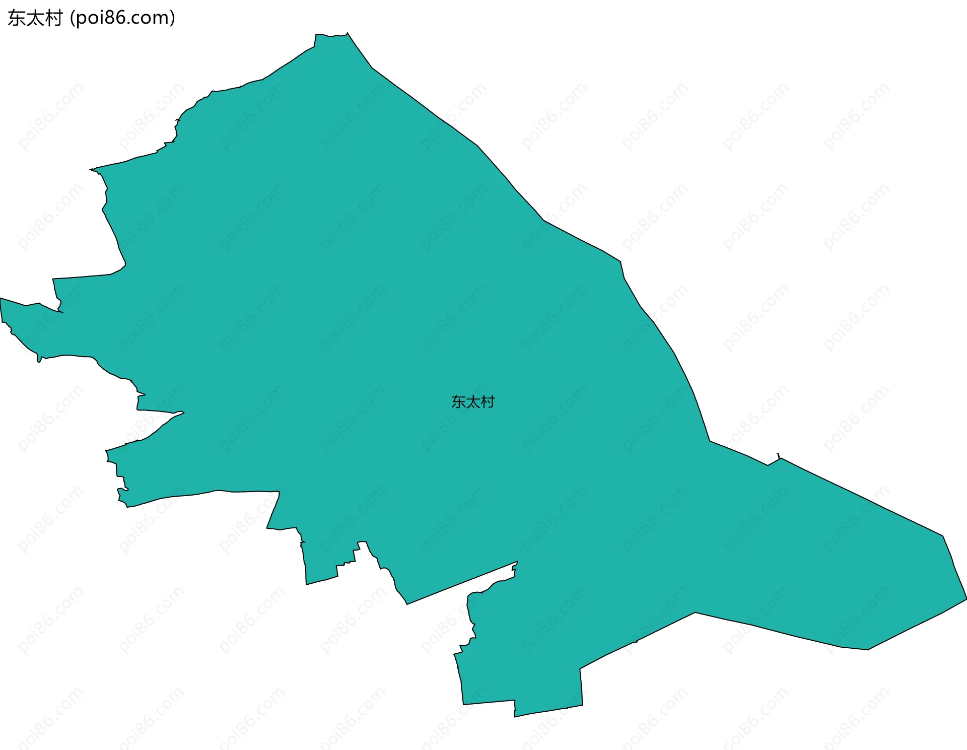 东太村边界地图