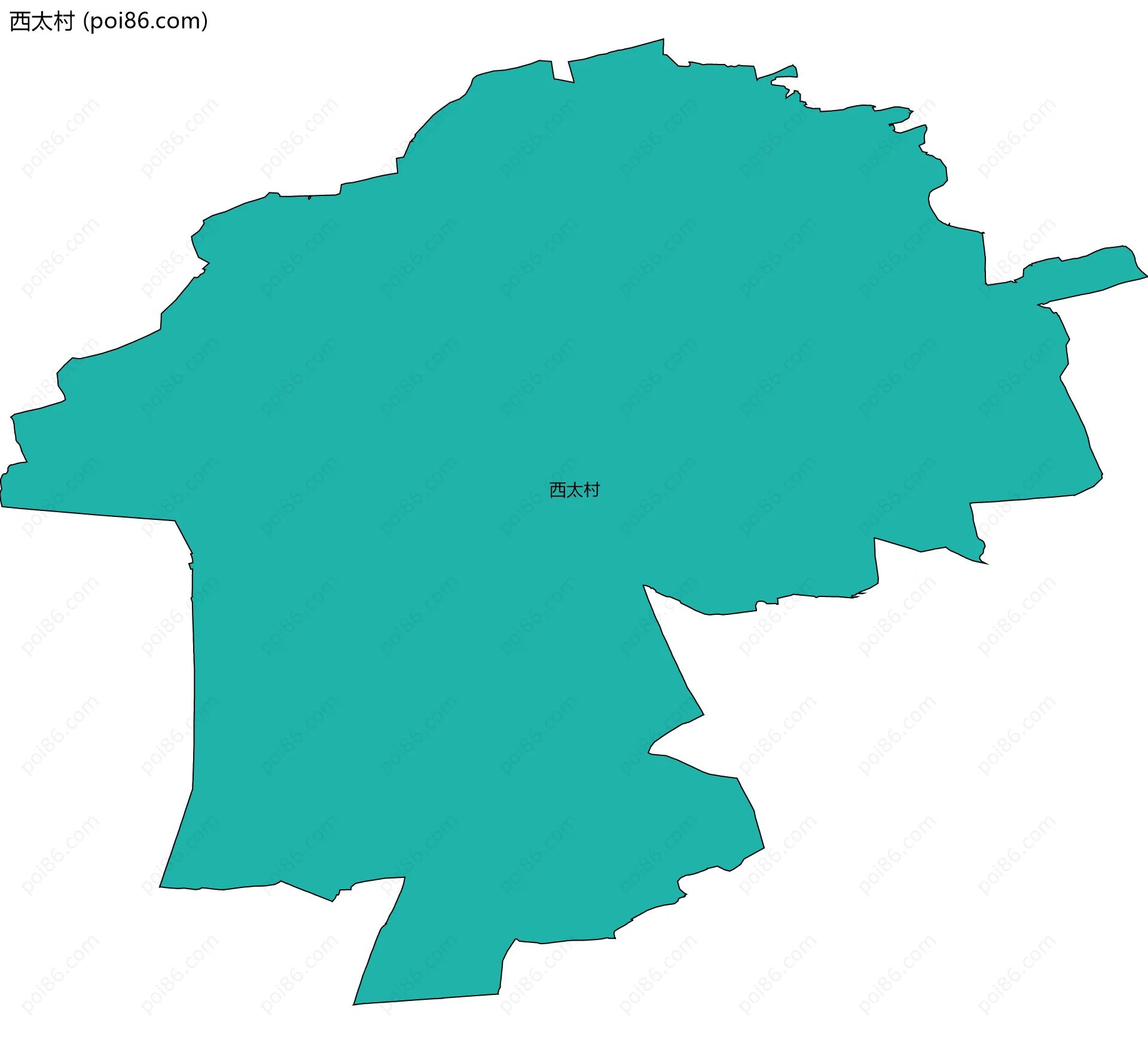 西太村边界地图