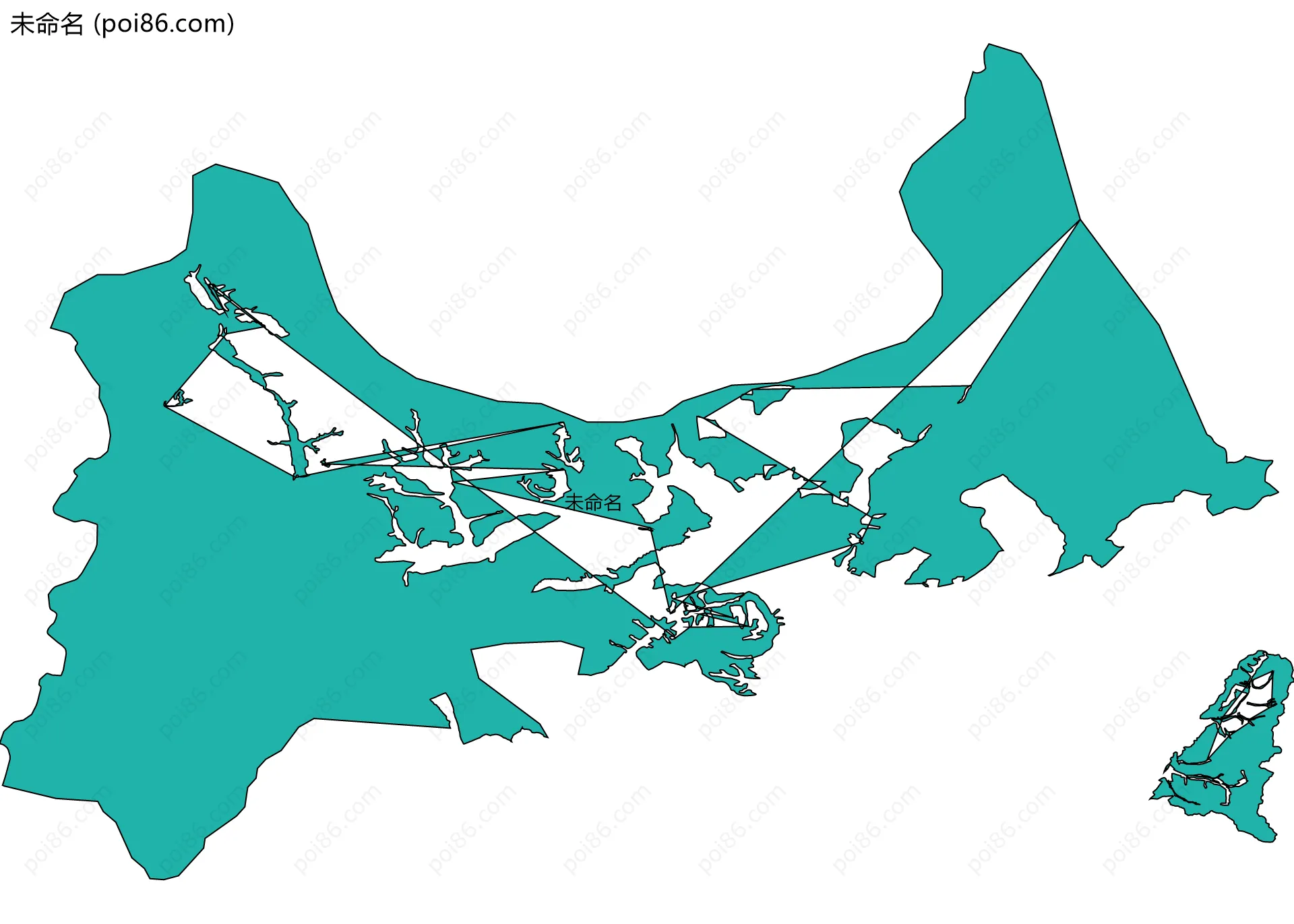 未命名边界地图