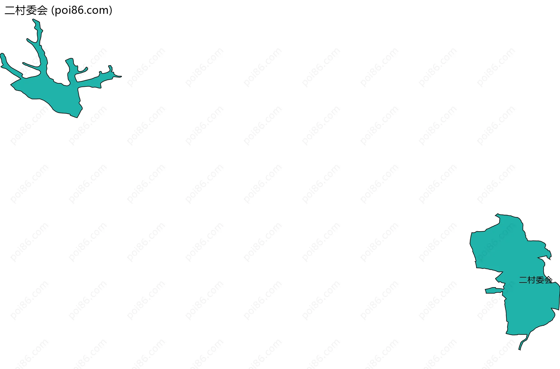 二村委会边界地图