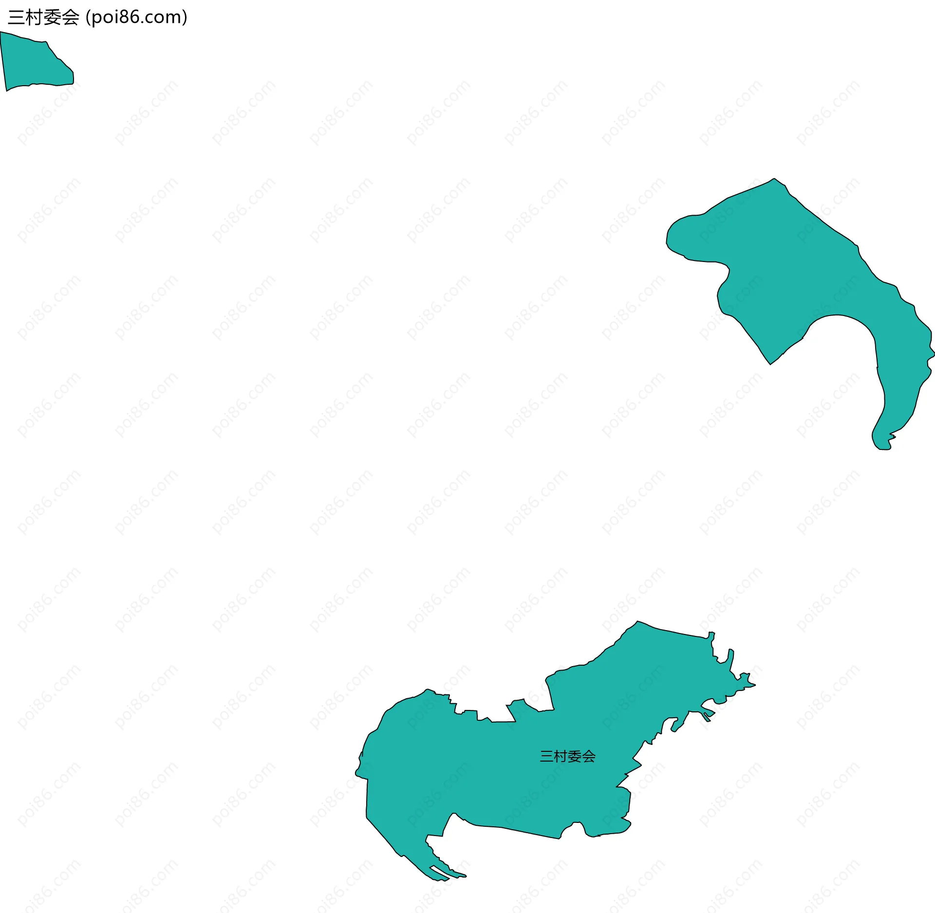 三村委会边界地图