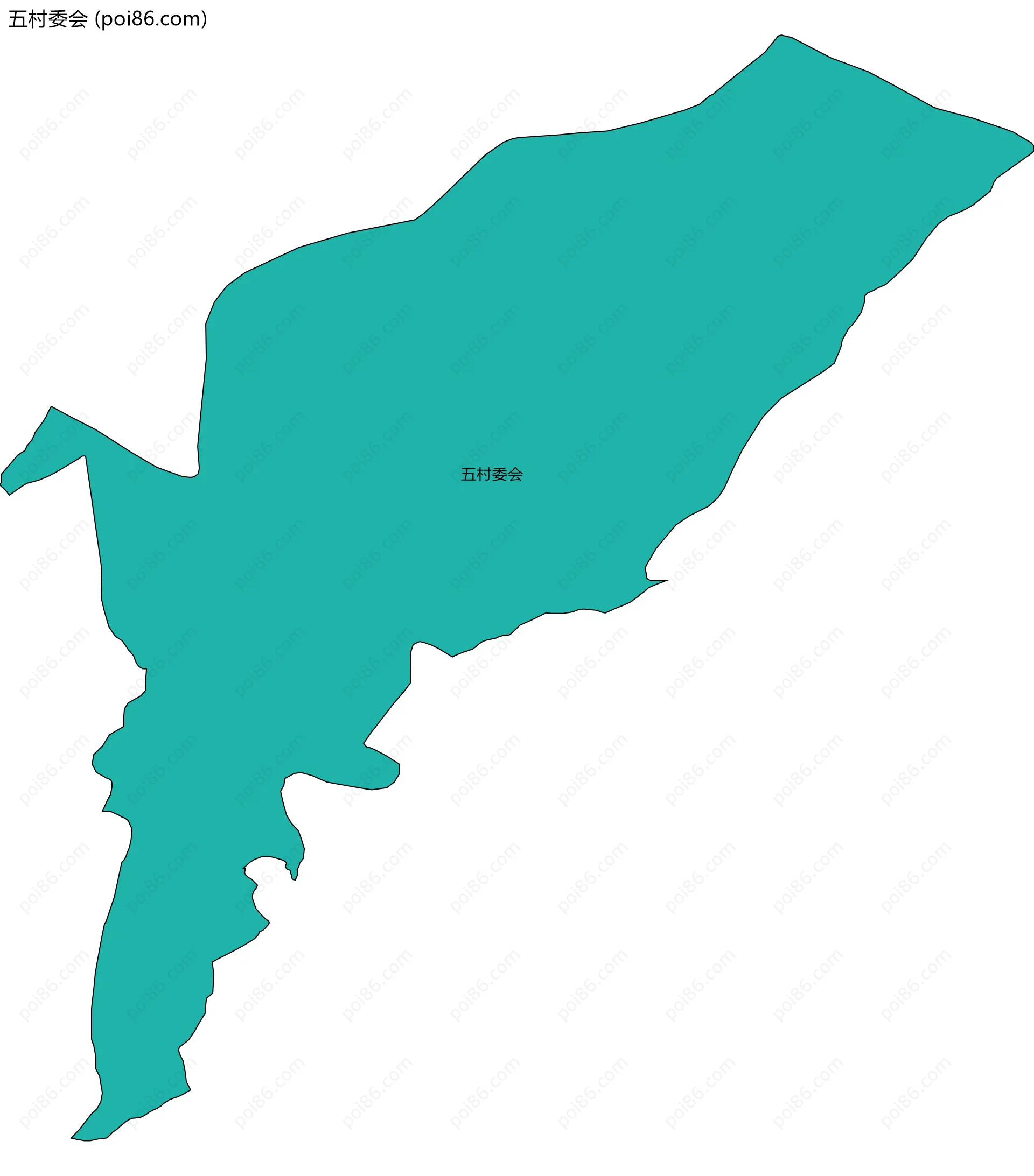 五村委会边界地图