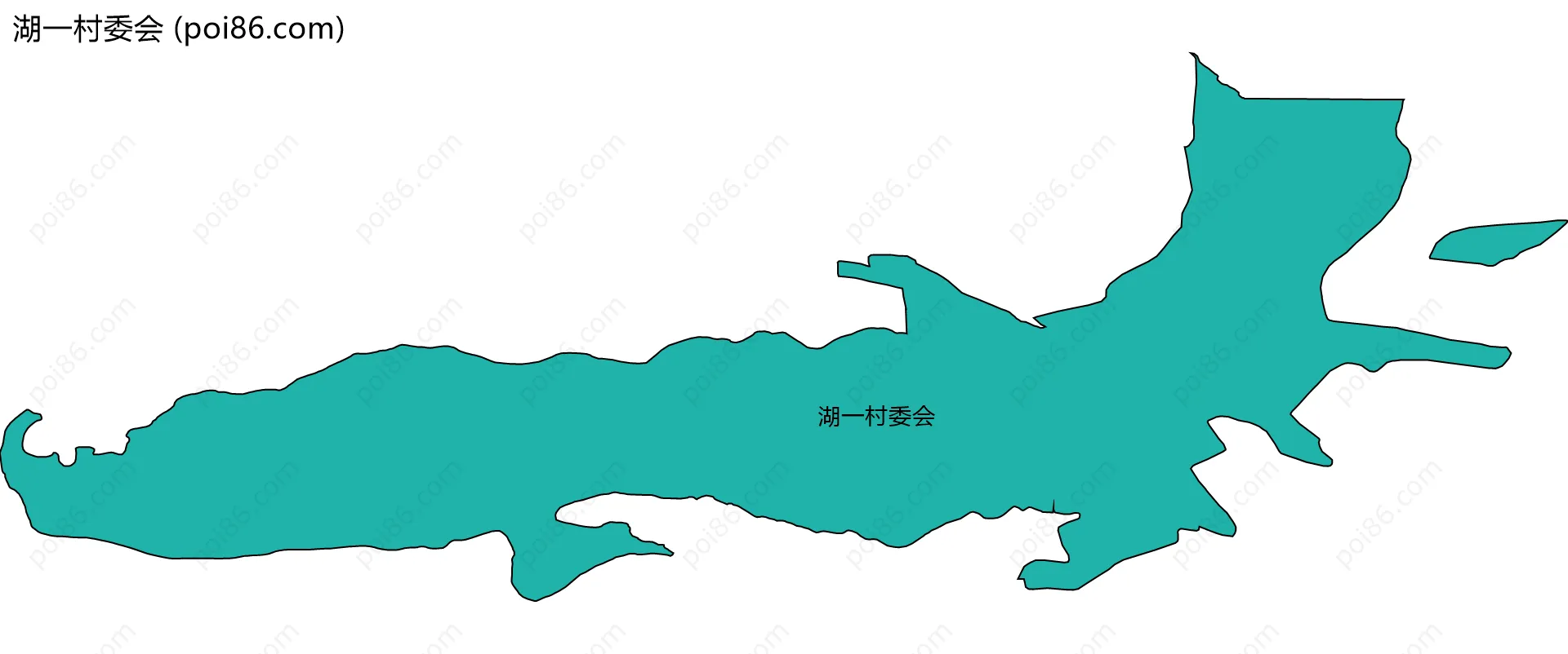 湖一村委会边界地图