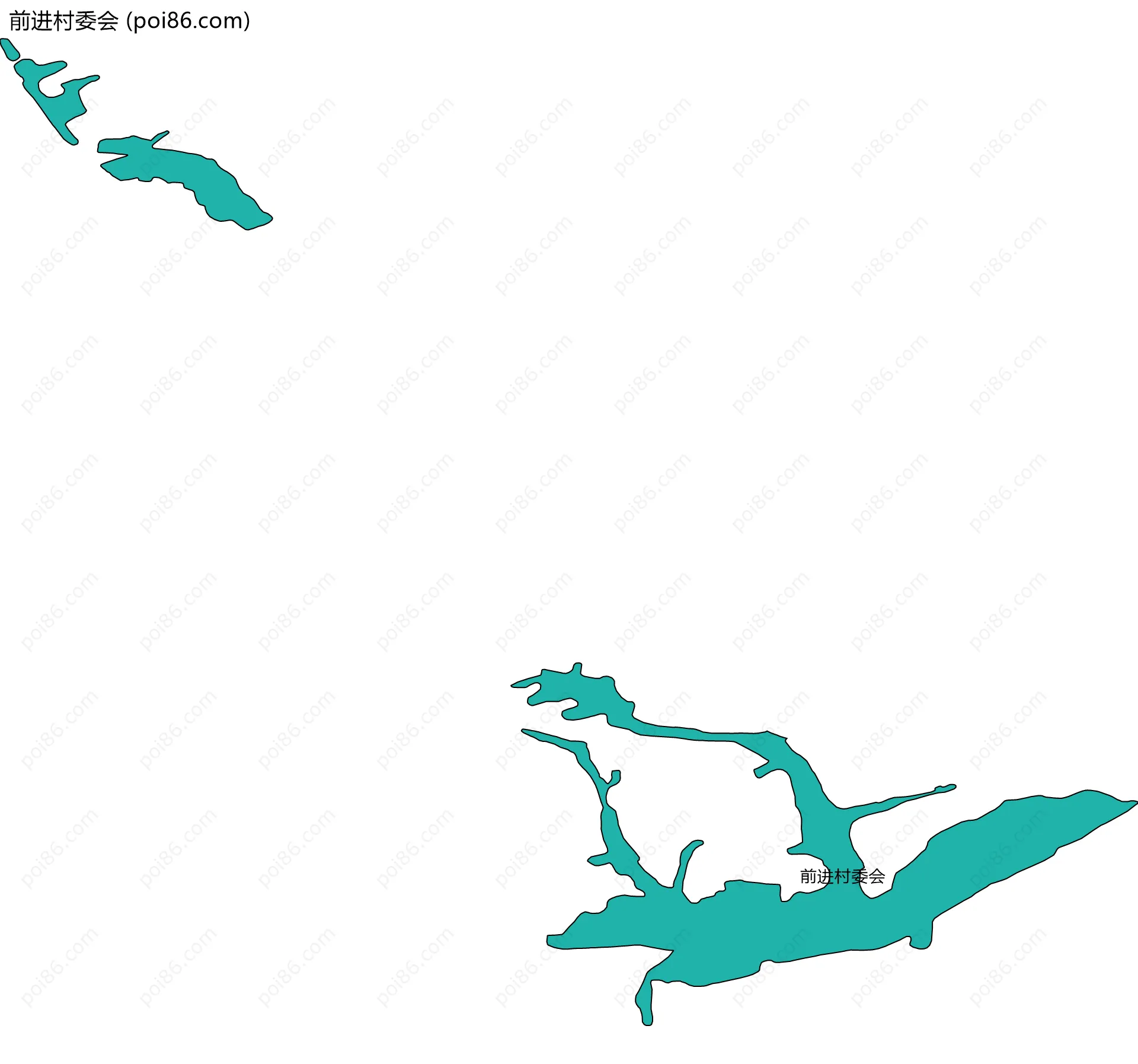 前进村委会边界地图