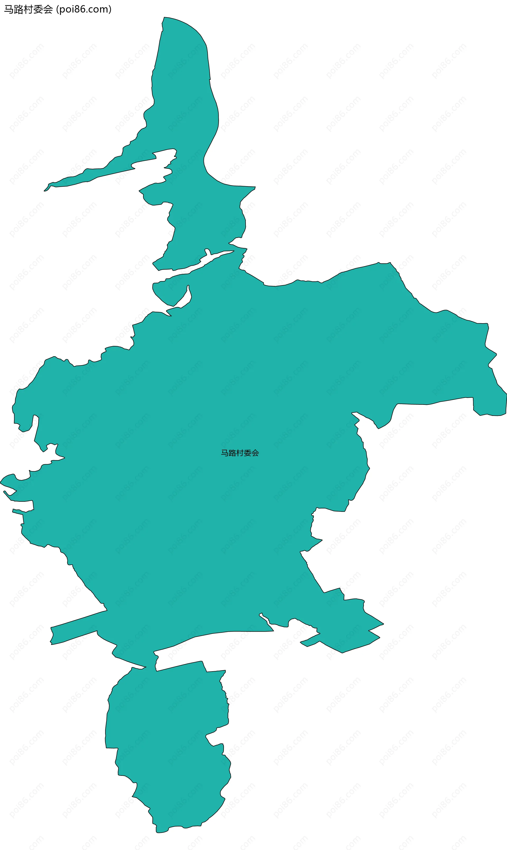 马路村委会边界地图