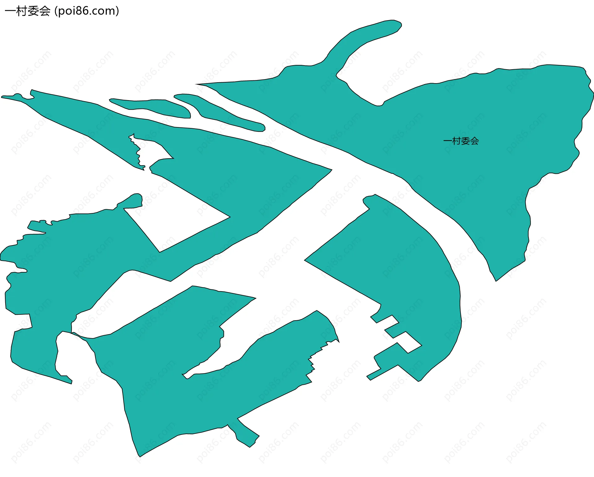 一村委会边界地图