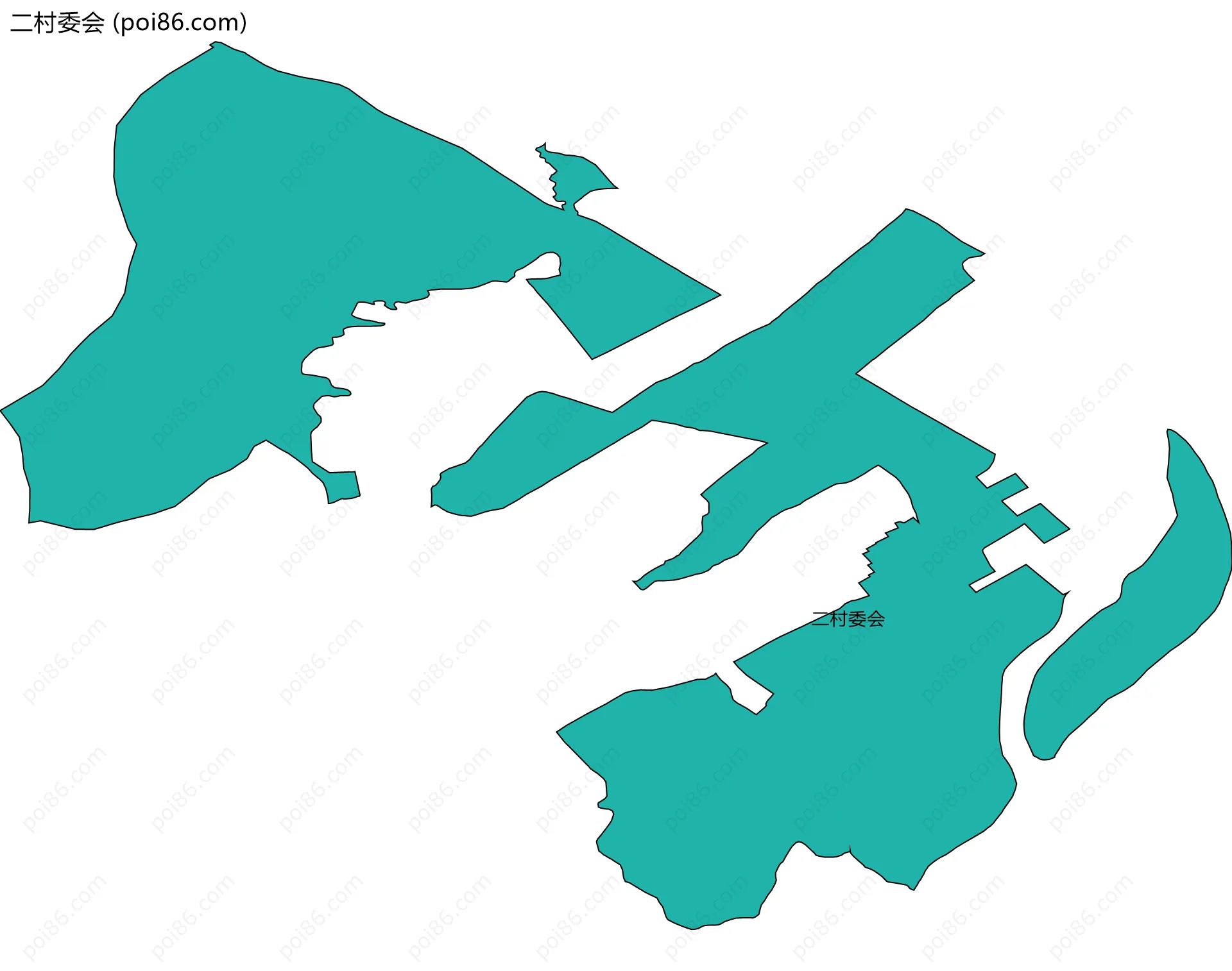 二村委会边界地图