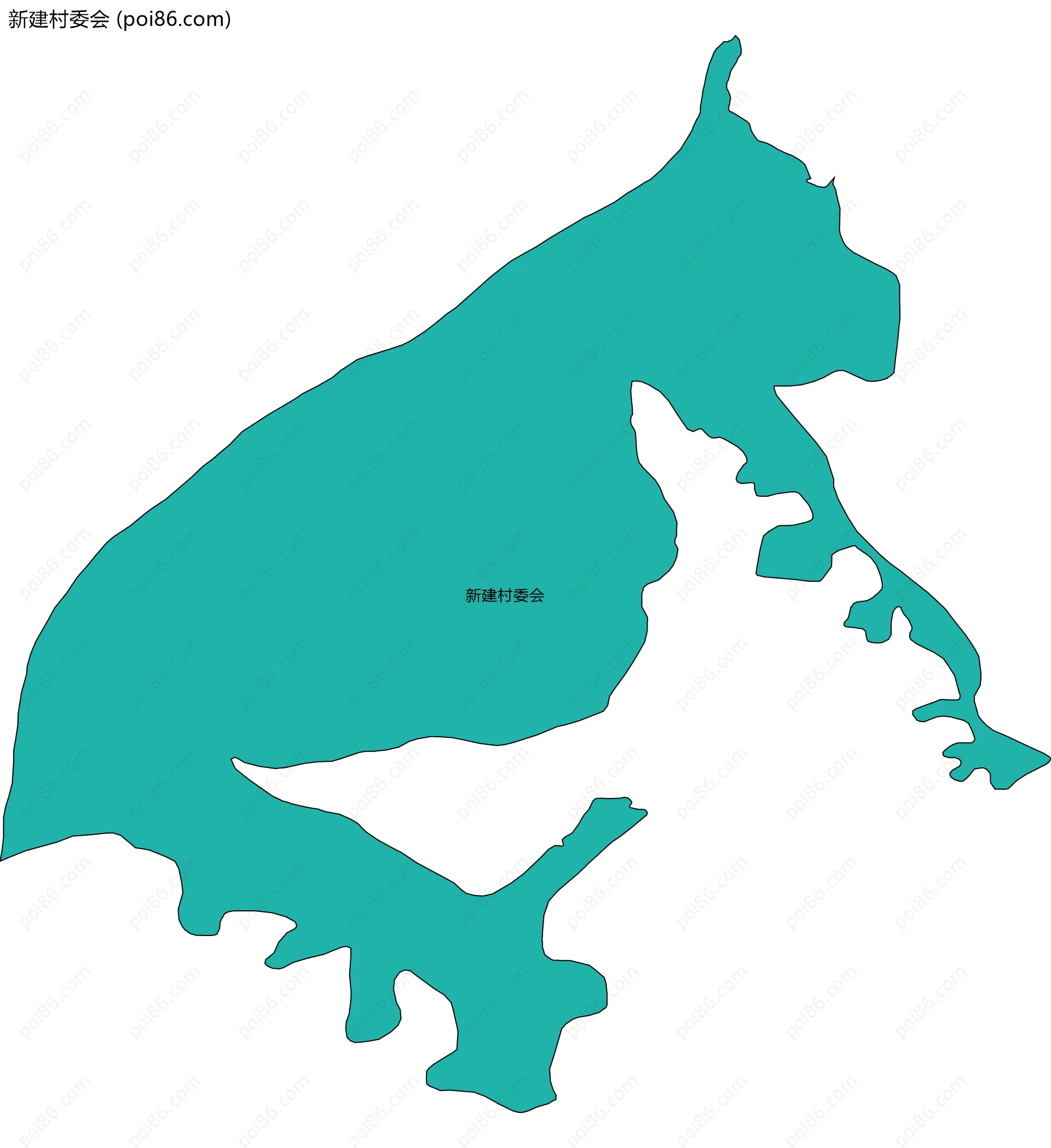 新建村委会边界地图