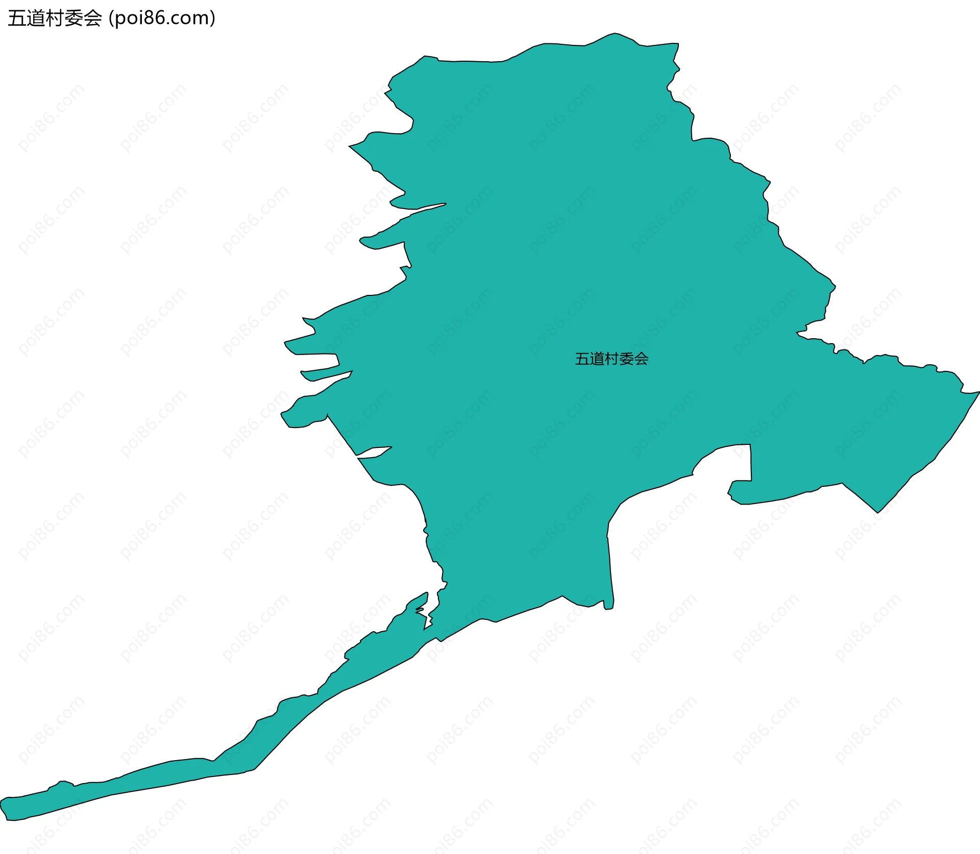 五道村委会边界地图