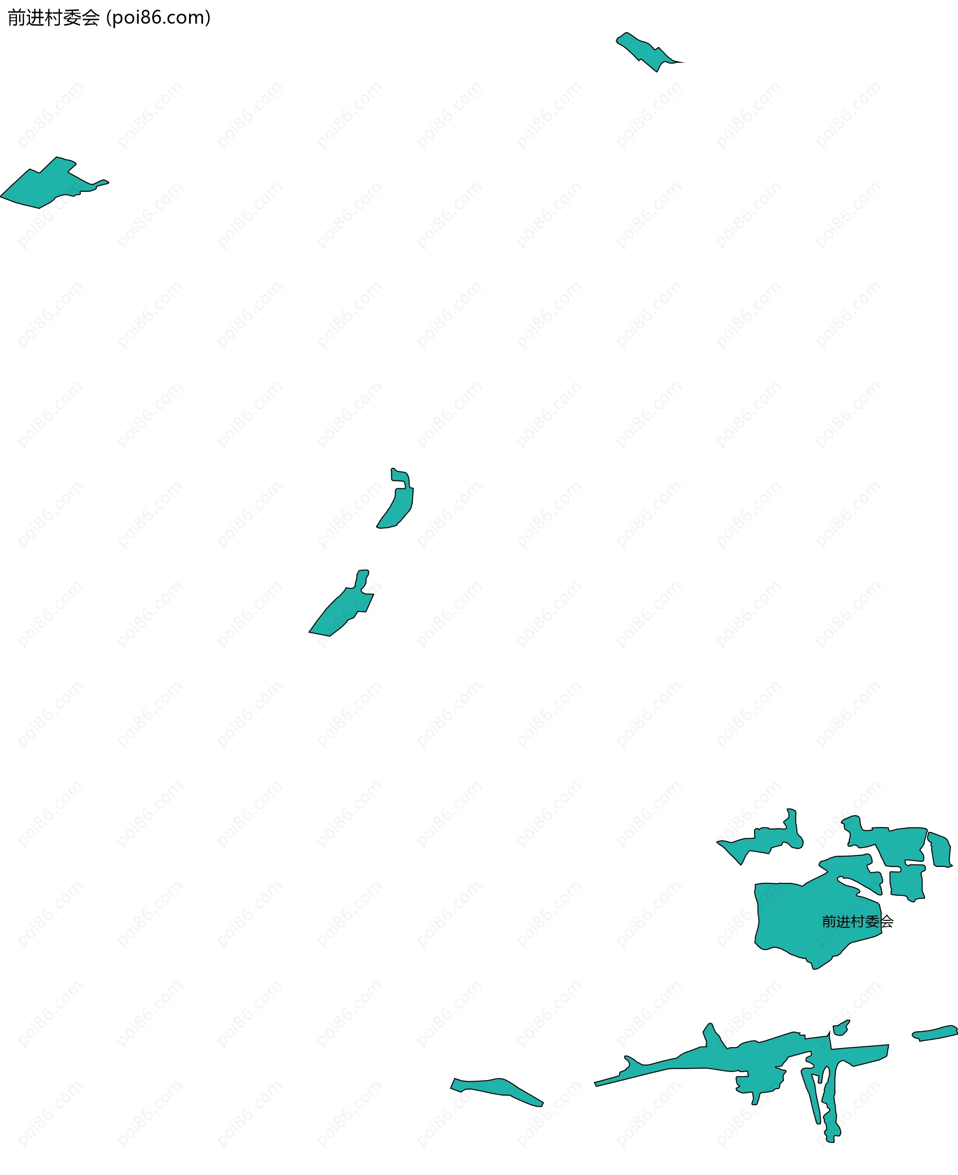 前进村委会边界地图