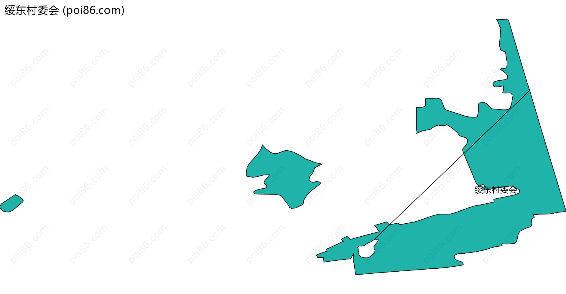 绥东村委会边界地图