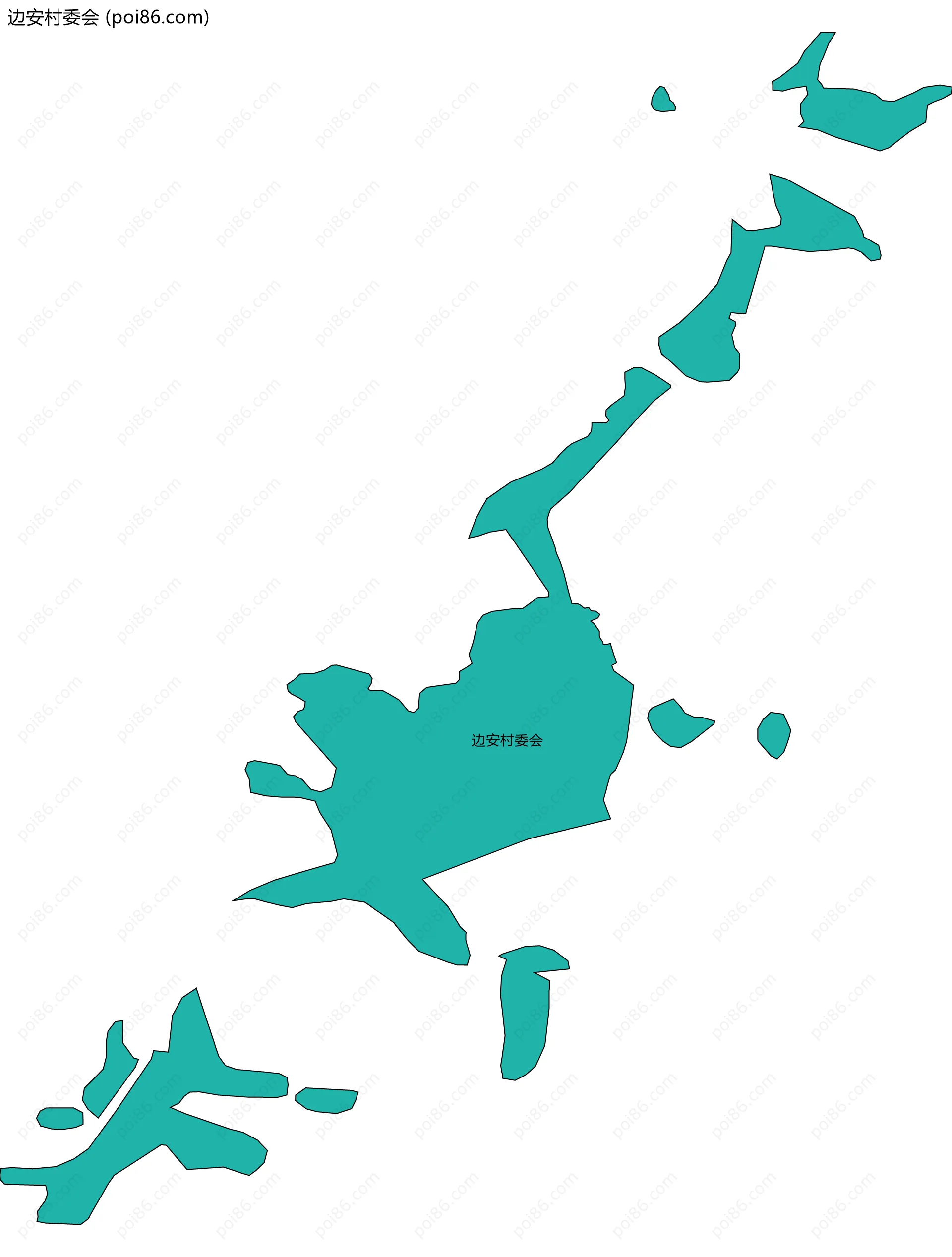 边安村委会边界地图