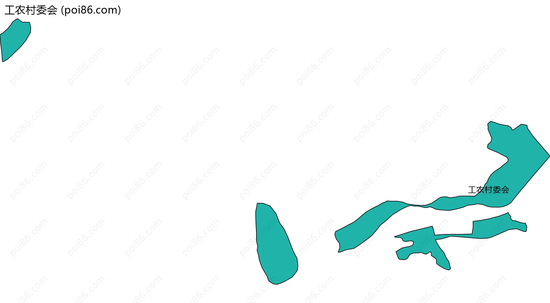 工农村委会边界地图