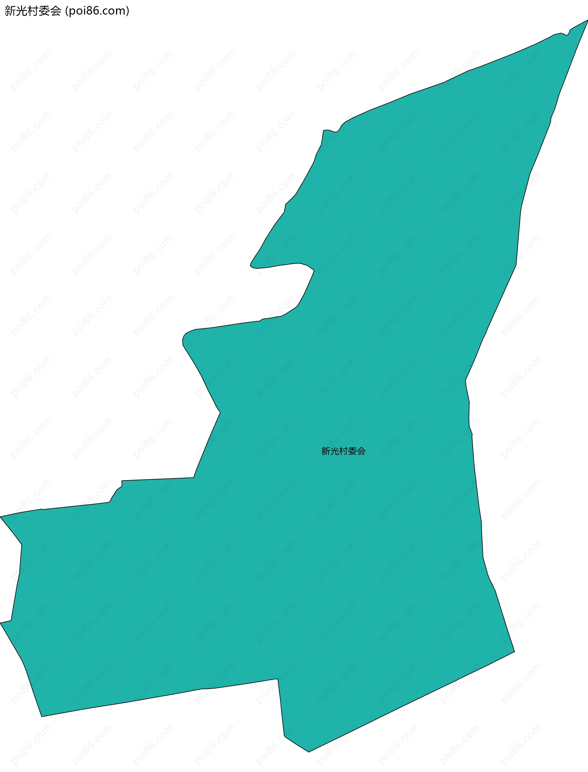 新光村委会边界地图