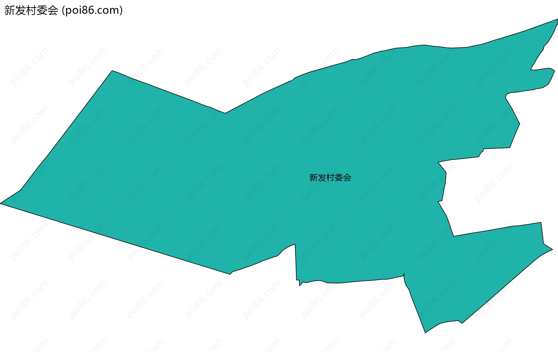 新发村委会边界地图