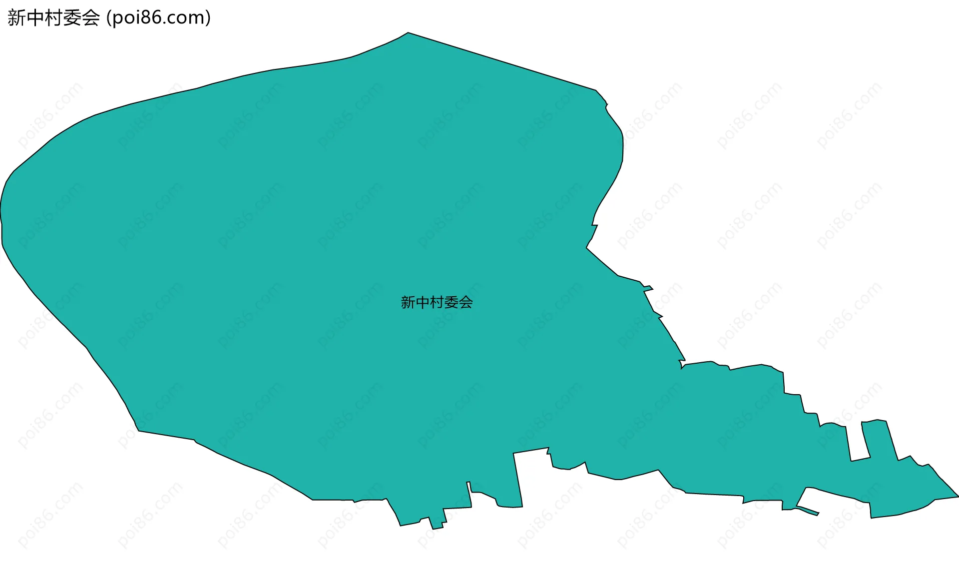 新中村委会边界地图